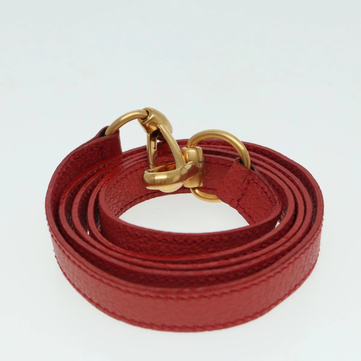 GUCCI Bamboo Shoulder Bag Suede 2way Red 007 1793 0238  84245