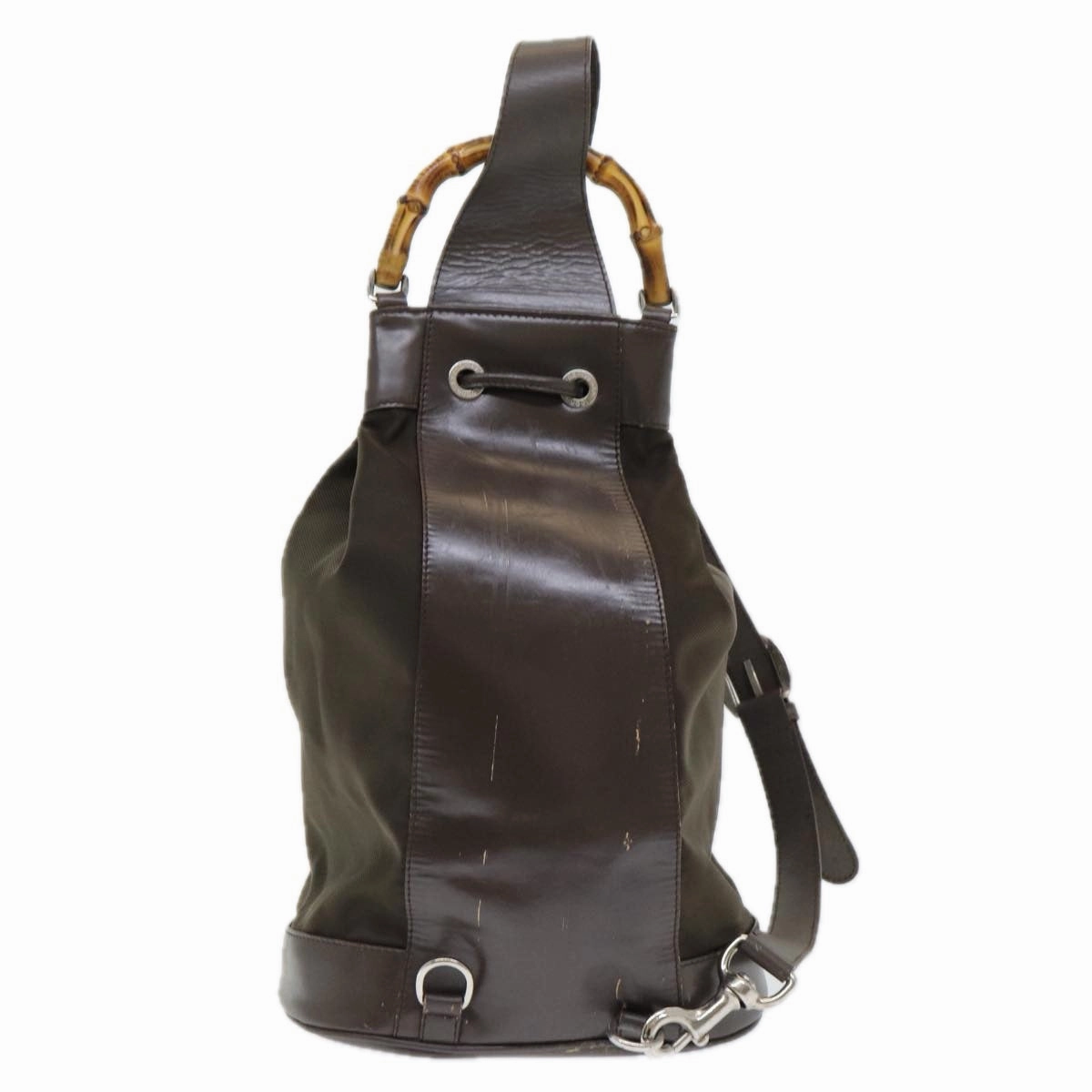 Gucci Bamboo  Synthetic Backpack Bag
