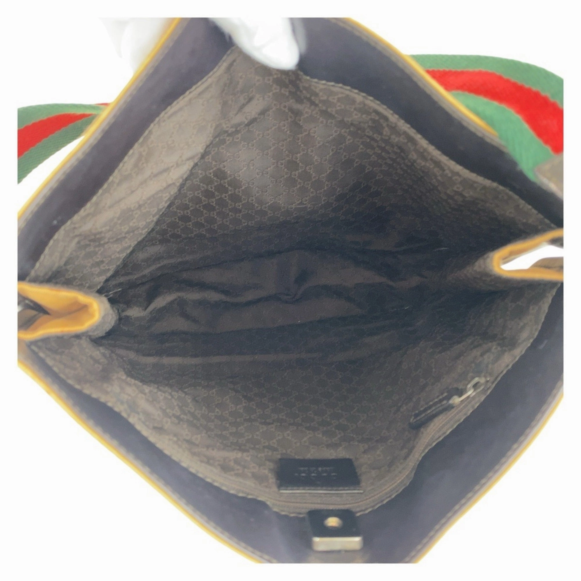 Gucci Beige Camel Canvas Shoulder Bag ()
