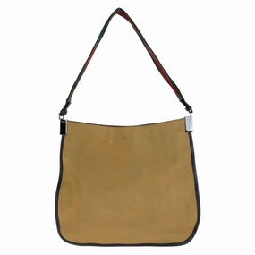 Gucci Beige Camel Canvas Shoulder Bag ()