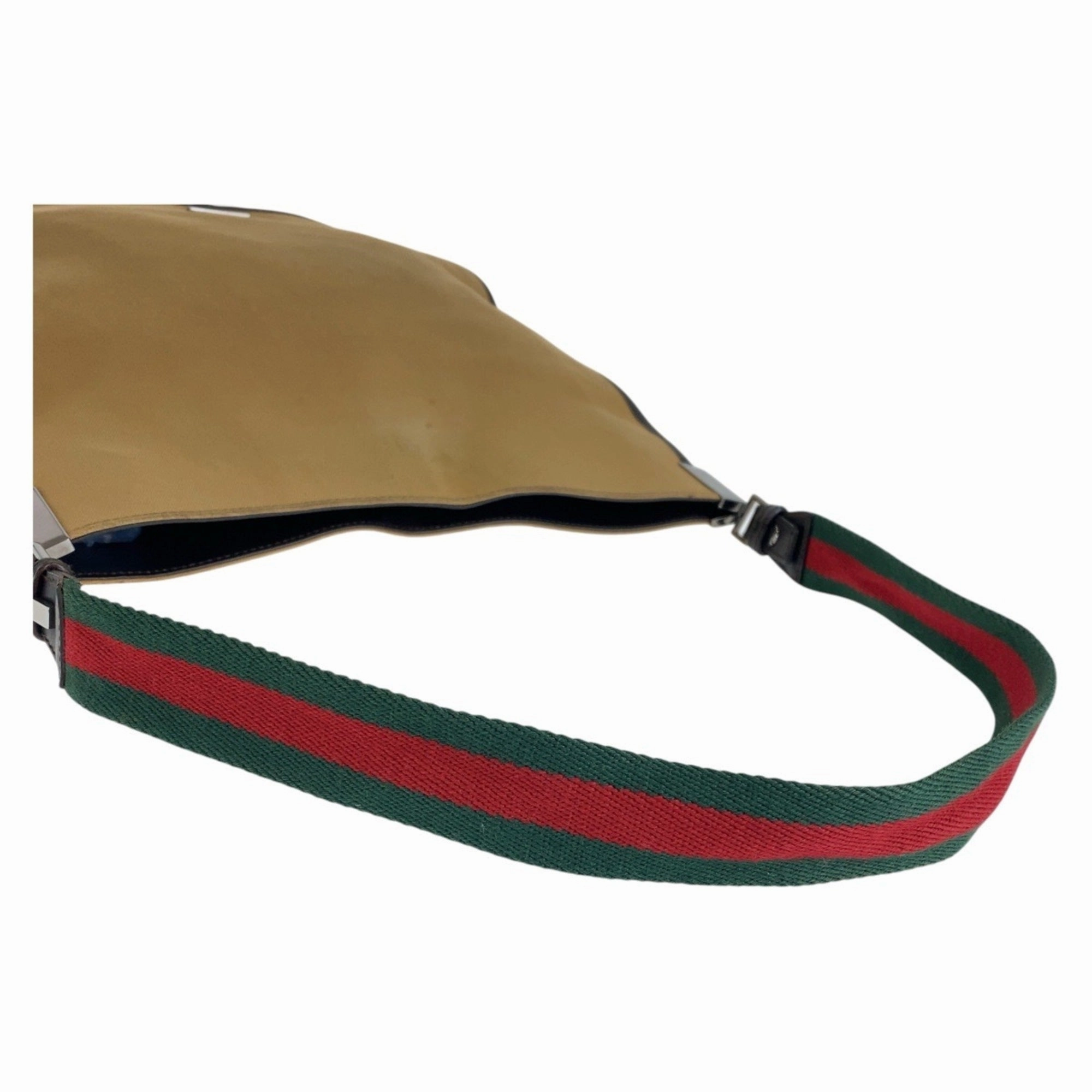 Gucci Beige Camel Canvas Shoulder Bag ()