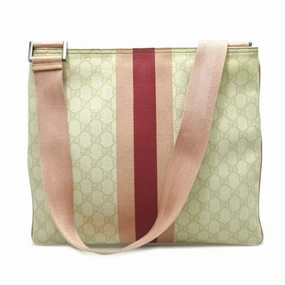 Gucci Beige Pink Gg Supreme Leather Messenger Bag Shoulder Bag ()