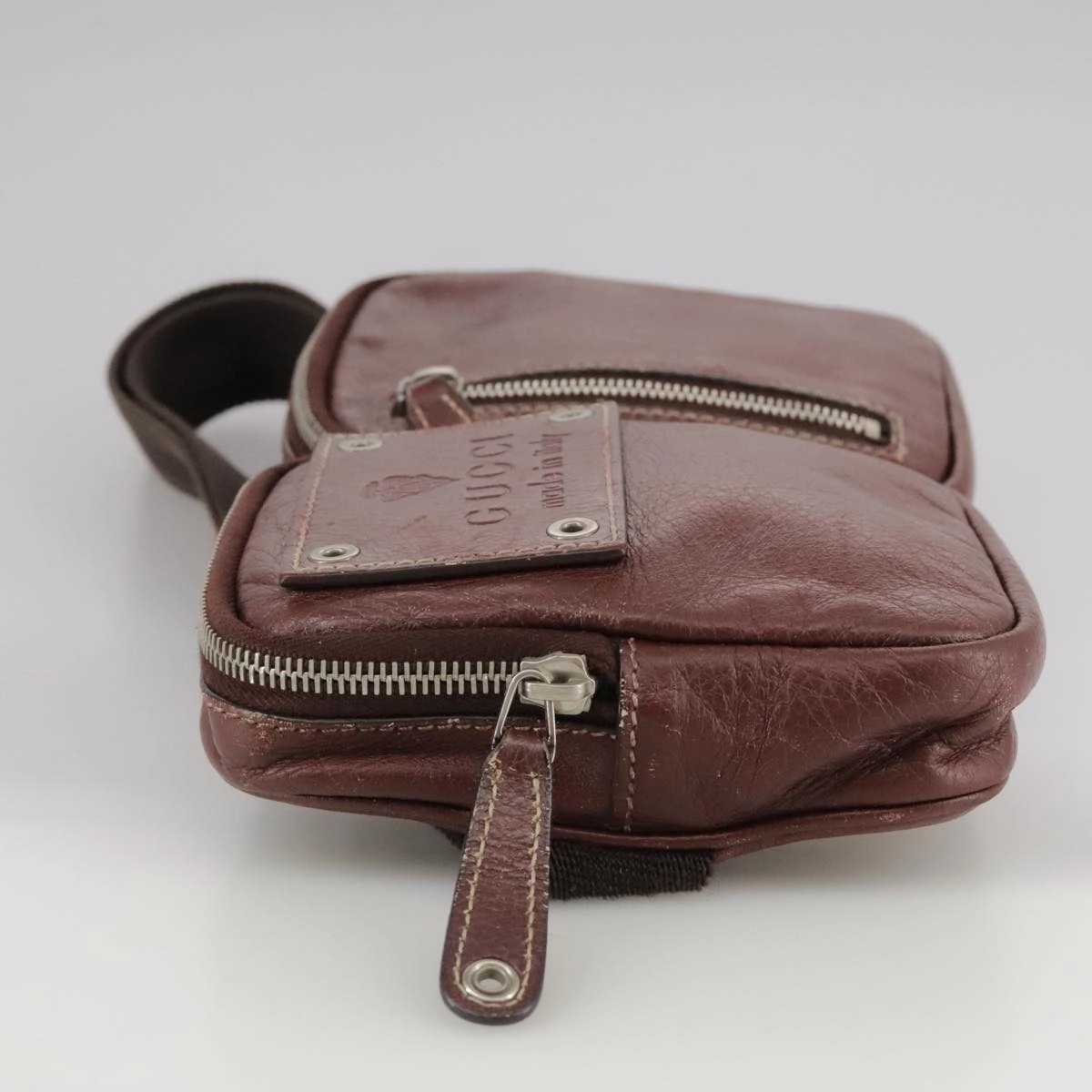 Gucci Belt Bag Brown Leather Shoulder Bag ()