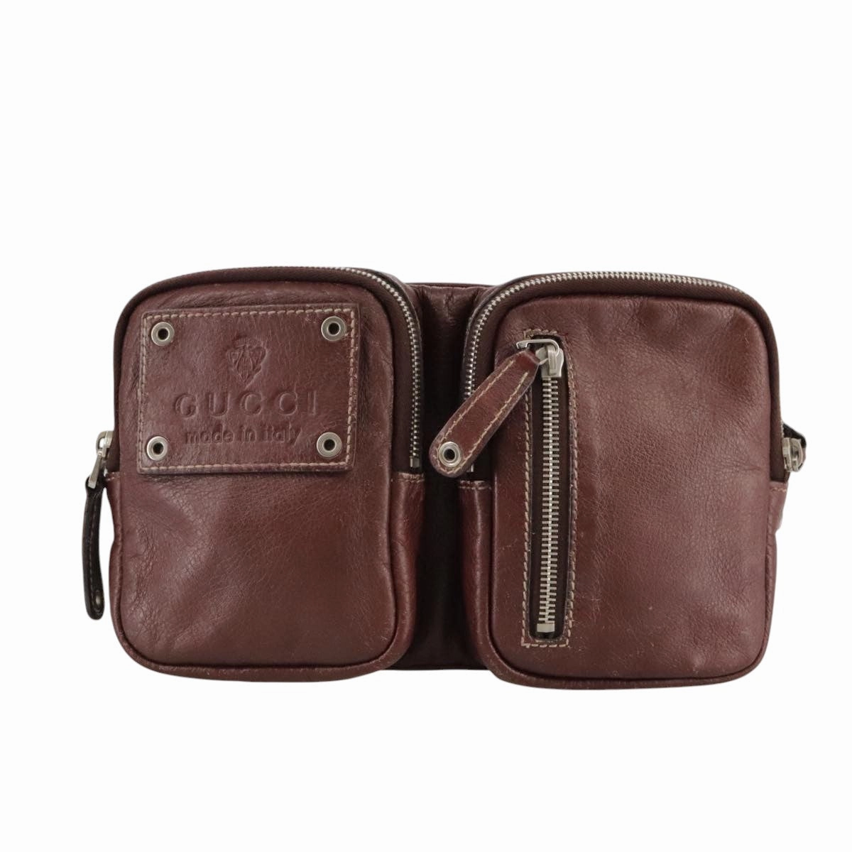 Gucci Belt Bag Brown Leather Shoulder Bag ()