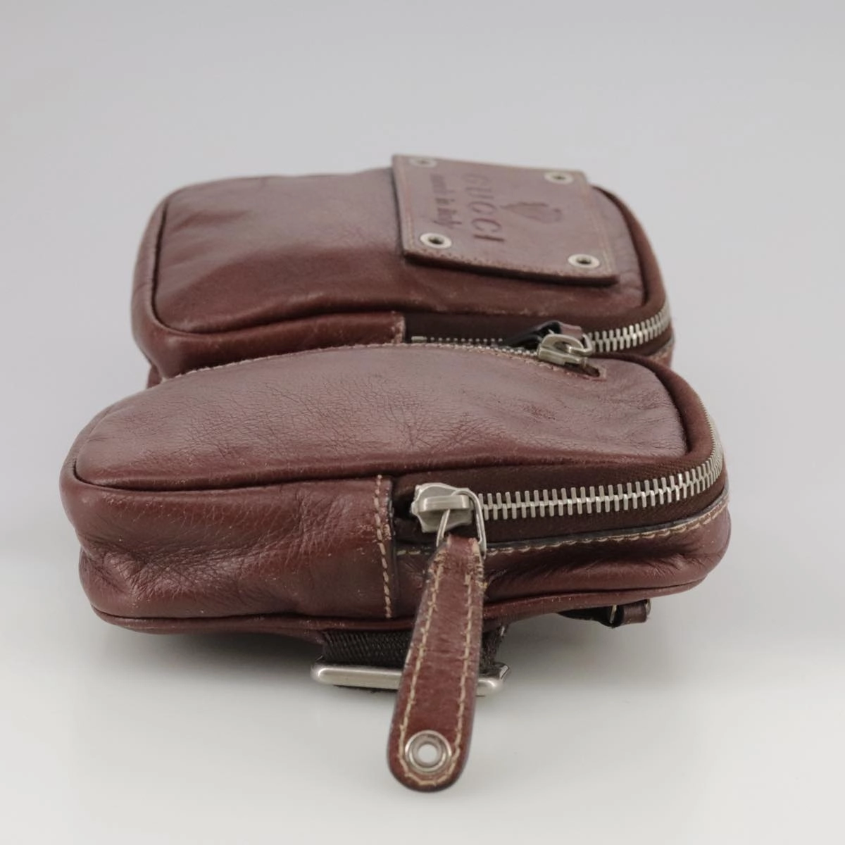 Gucci Belt Bag Brown Leather Shoulder Bag ()