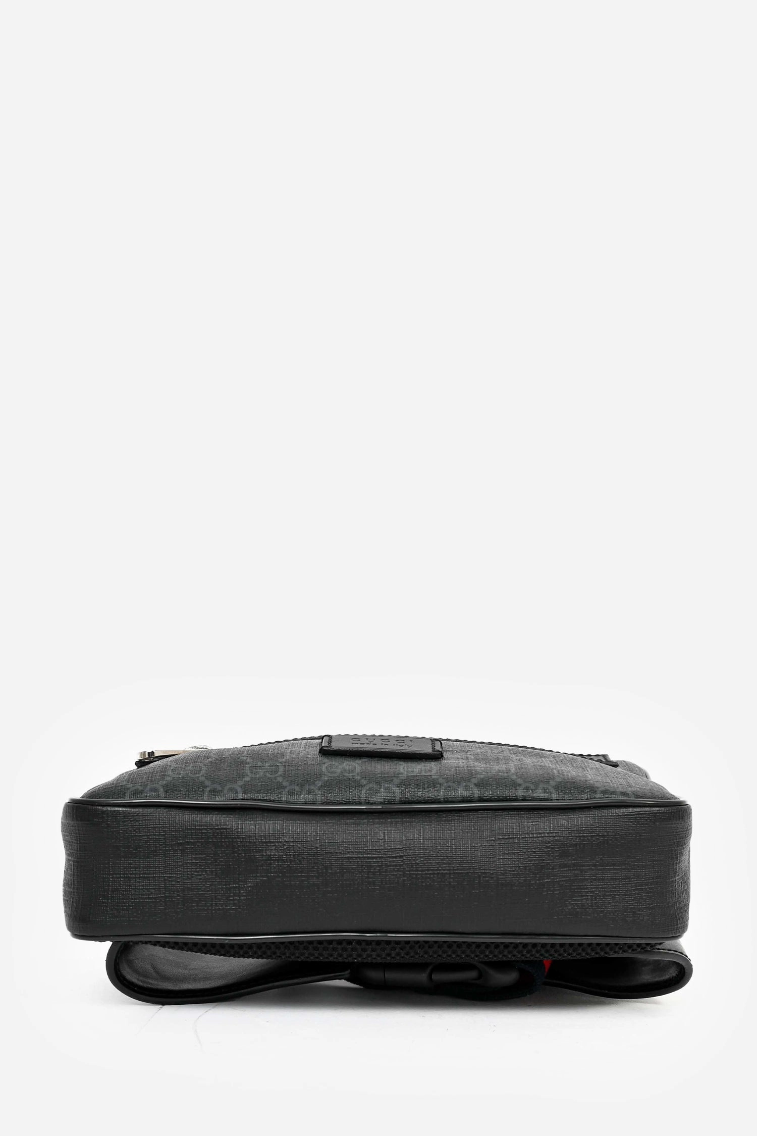 Gucci Black Canvas GG Supreme Belt Bag
