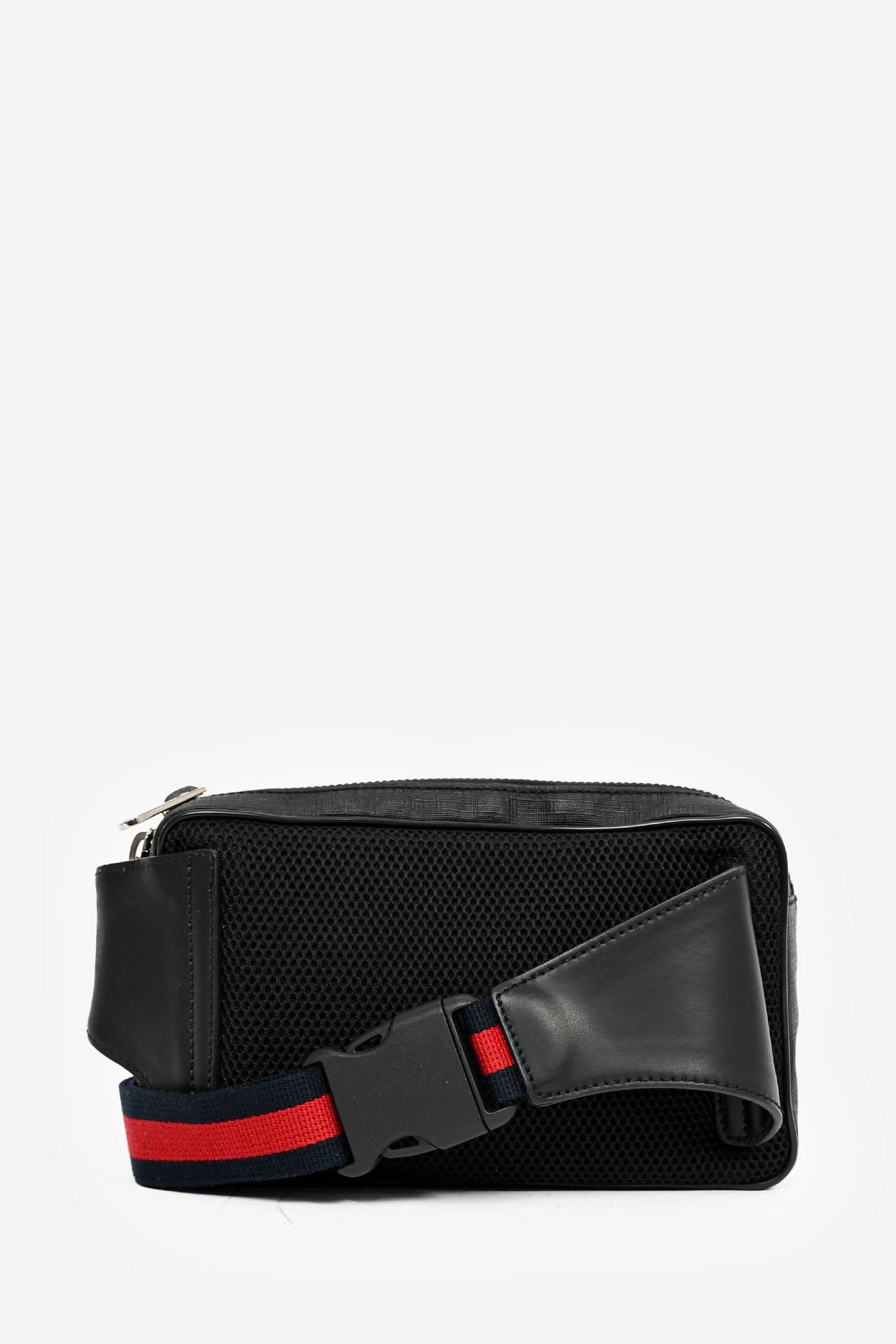 Gucci Black Canvas GG Supreme Belt Bag