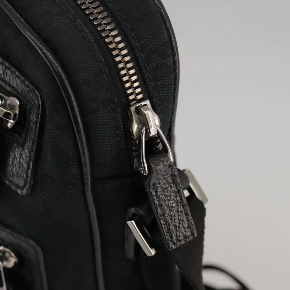 Gucci Black Canvas Shoulder Bag ()