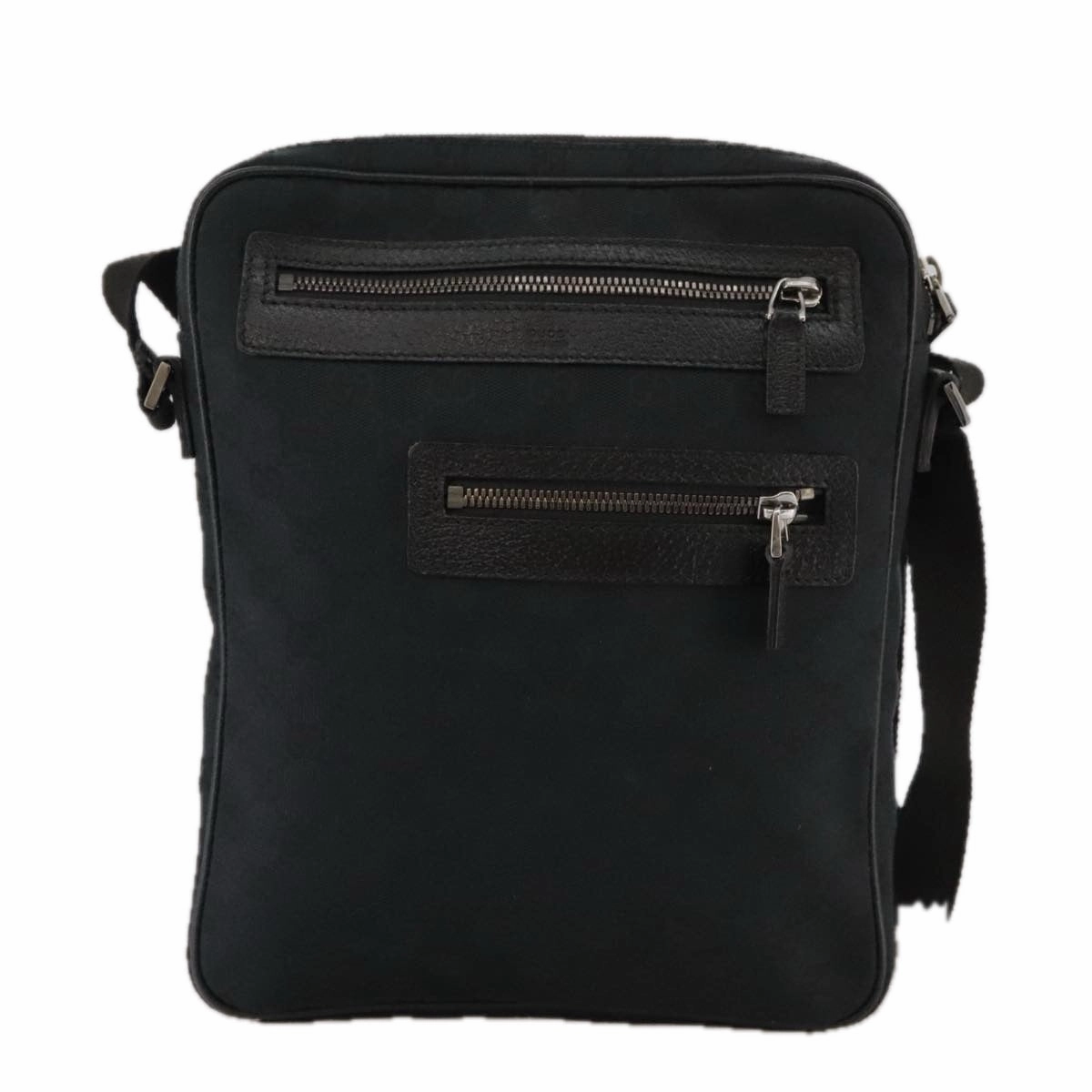 Gucci Black Canvas Shoulder Bag ()