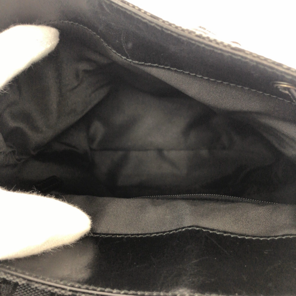 Gucci Black GG Canvas Leather Backpack