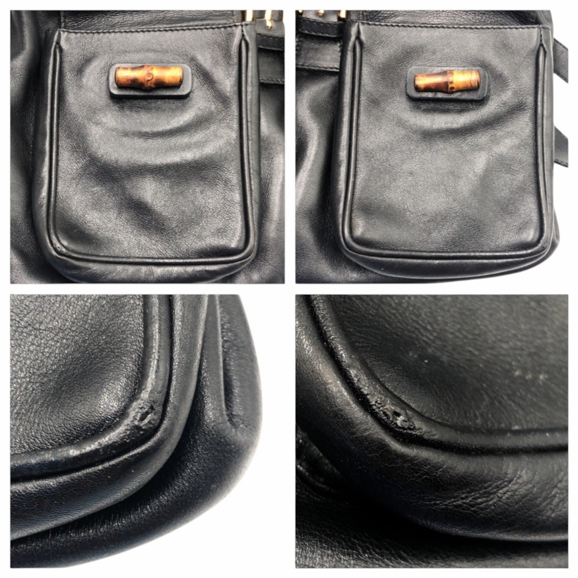 Gucci Black Leather Backpack ()