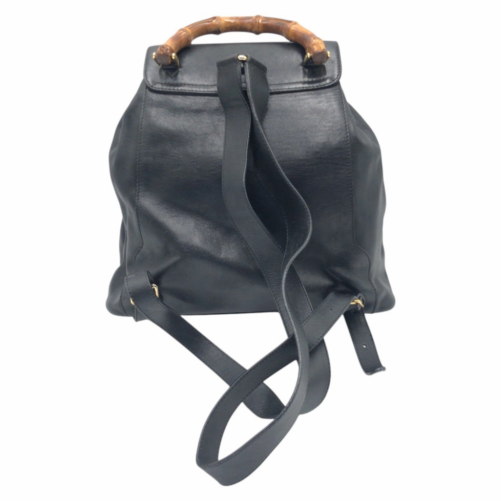 Gucci Black Leather Backpack ()