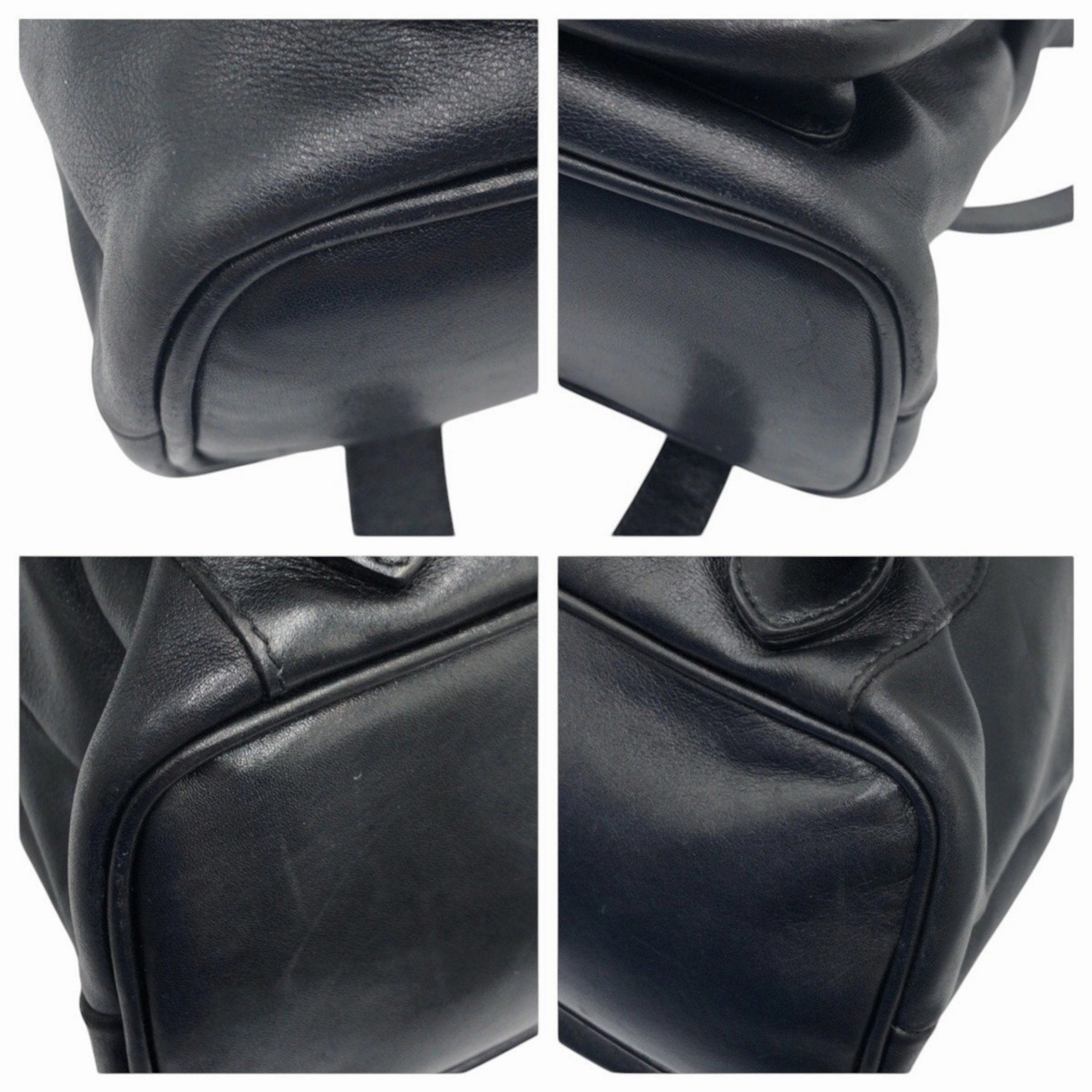 Gucci Black Leather Backpack ()