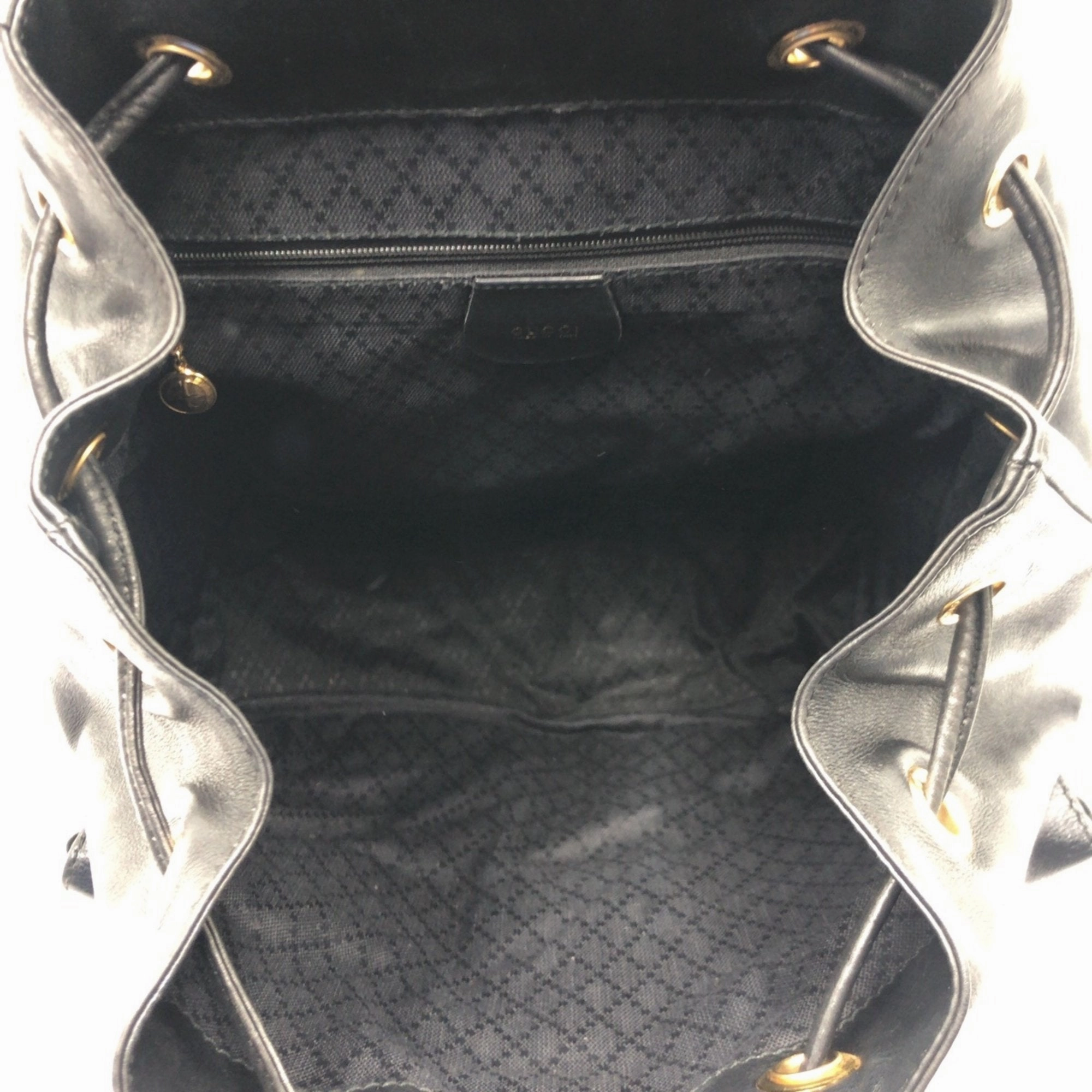 Gucci Black Leather Backpack ()