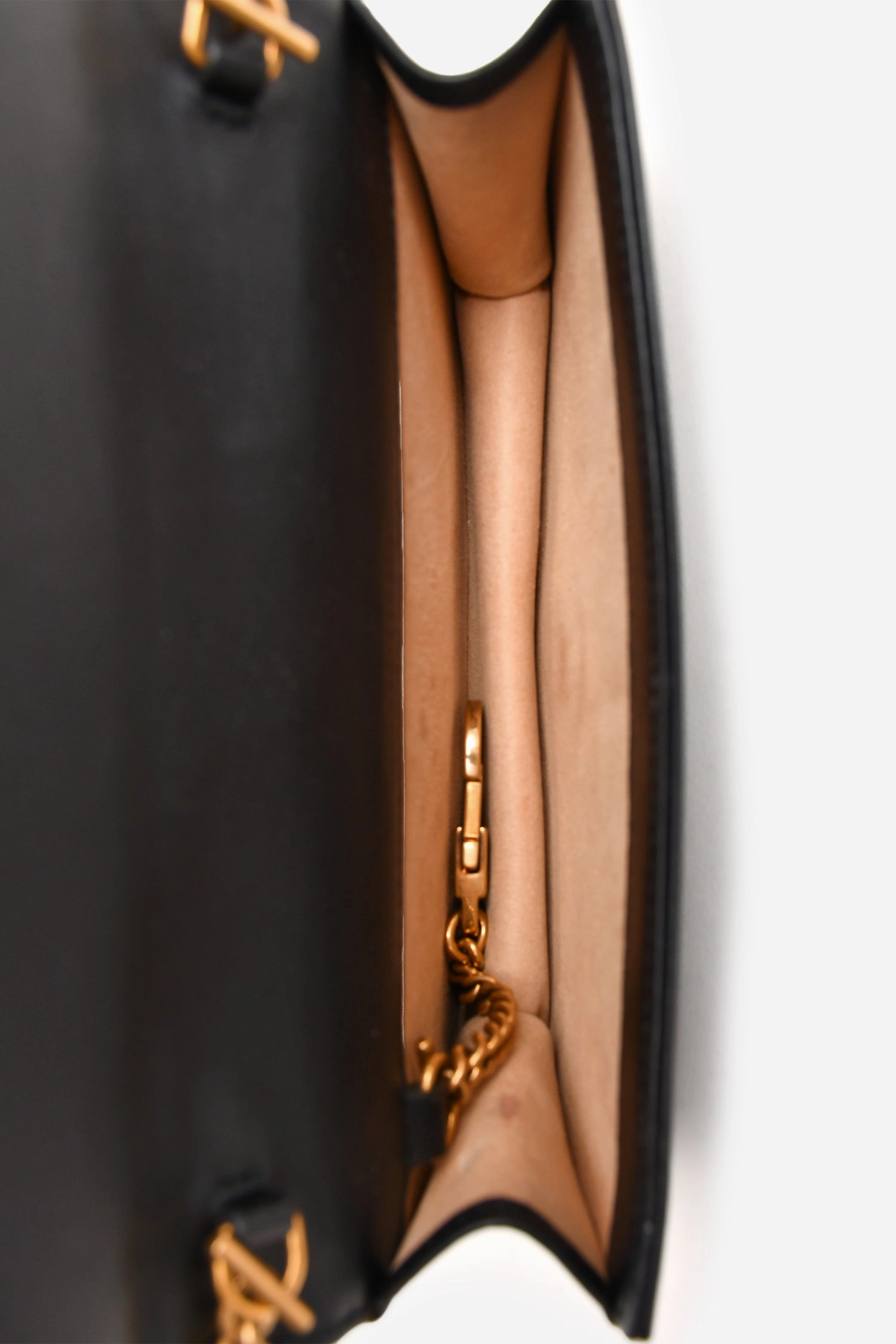 Gucci Black Leather Chevron Quilted Marmont Mini Bag