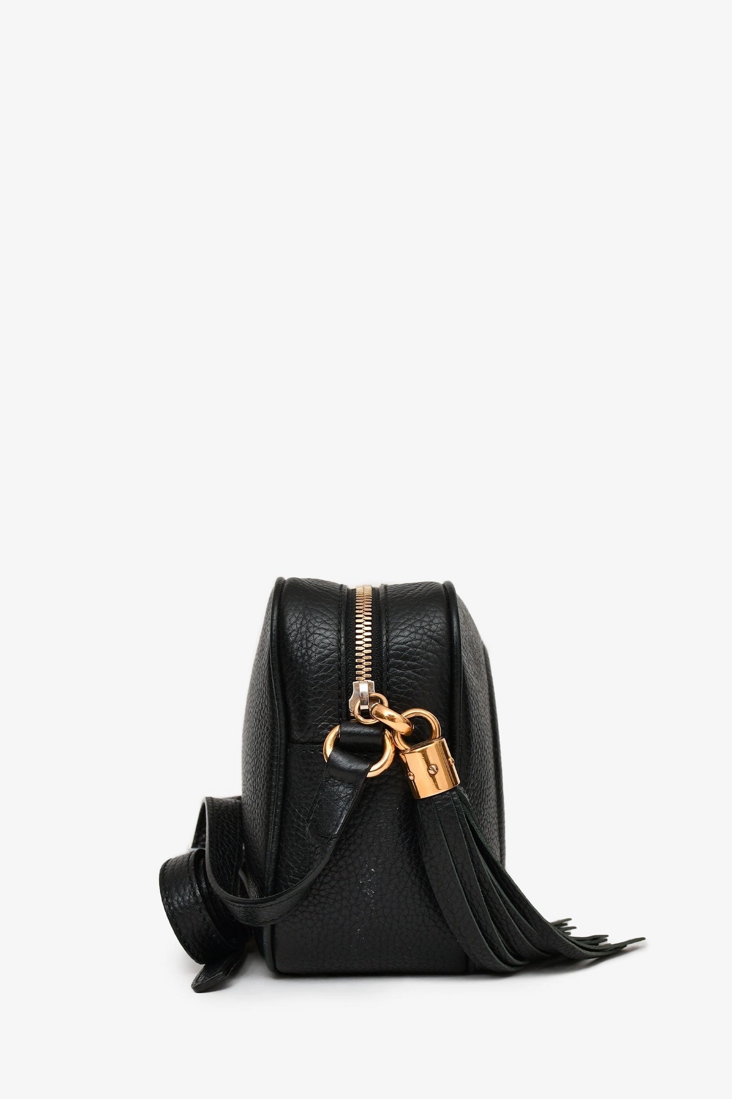 Gucci Black Leather Disco Camera Bag