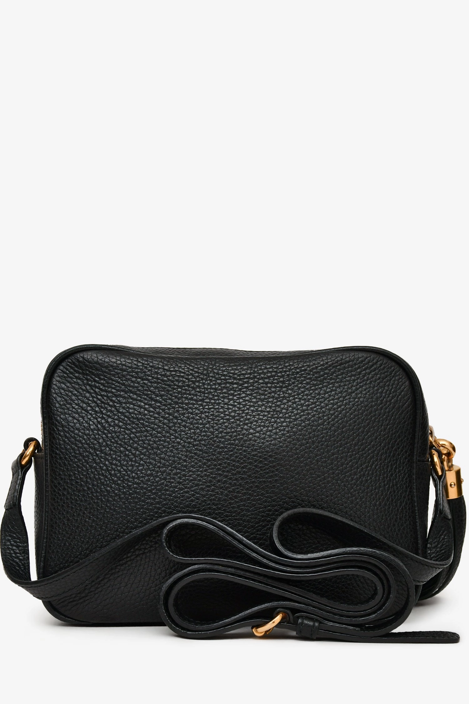 Gucci Black Leather Disco Camera Bag