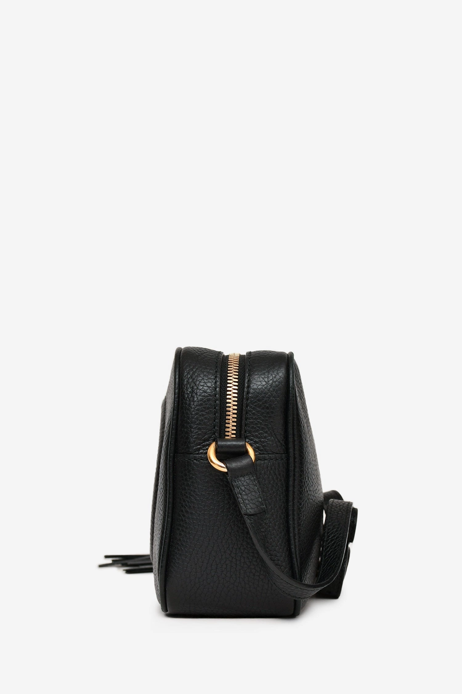 Gucci Black Leather Disco Camera Bag