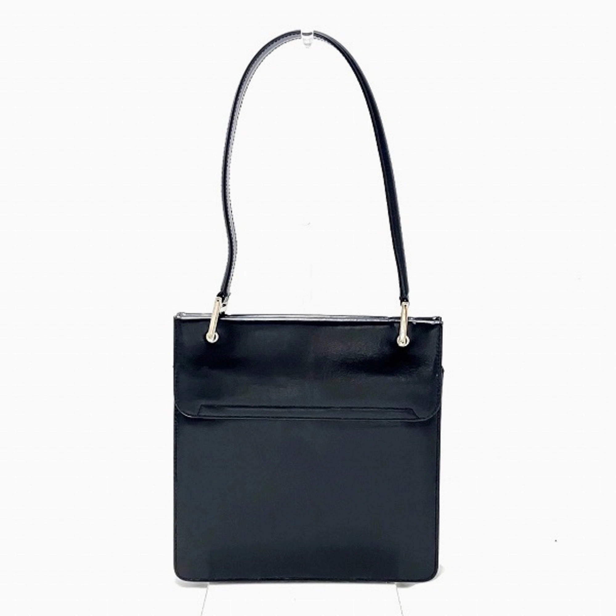 Gucci Black Leather Handbag Shoulder Bag ()