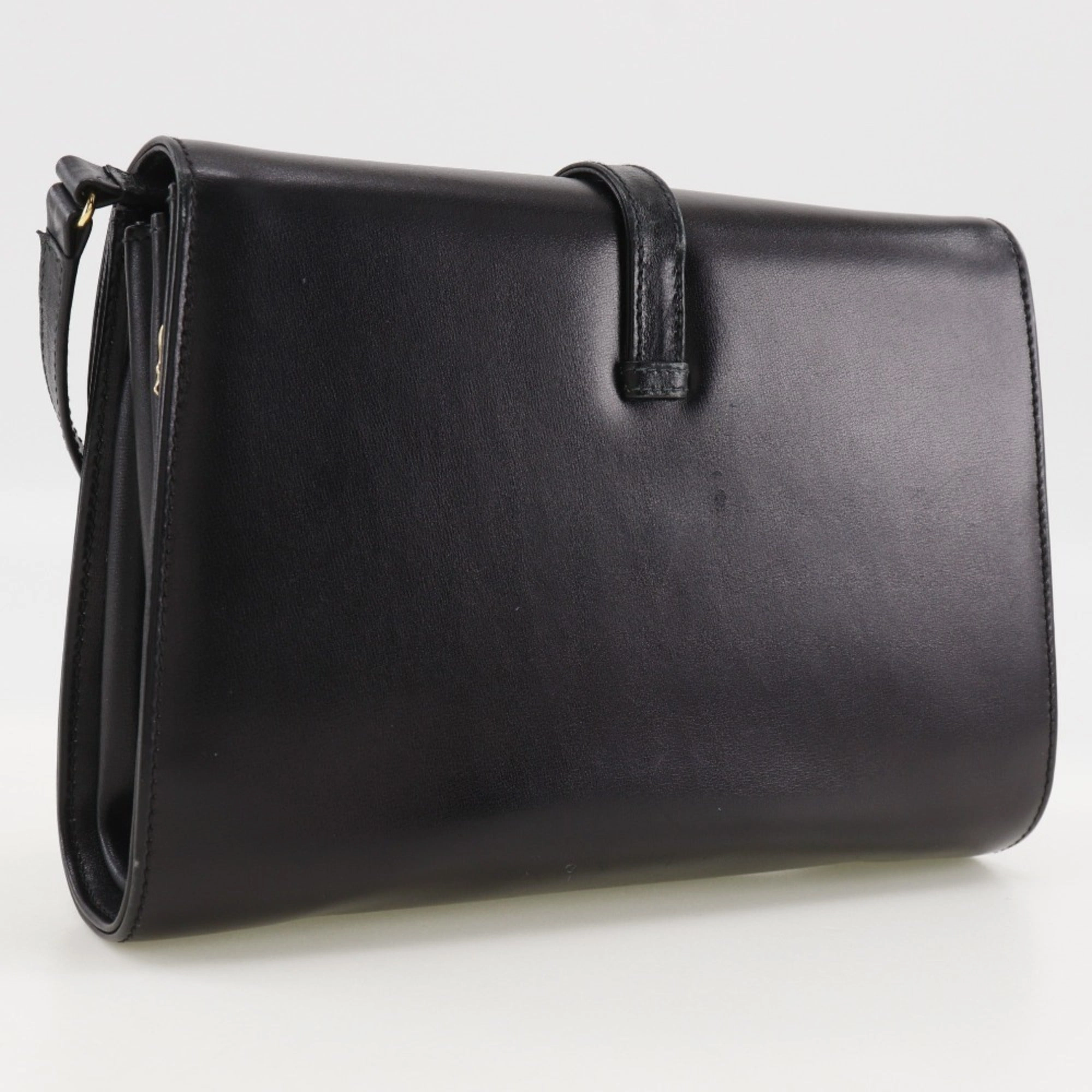 Gucci Black Leather Shoulder Bag ()
