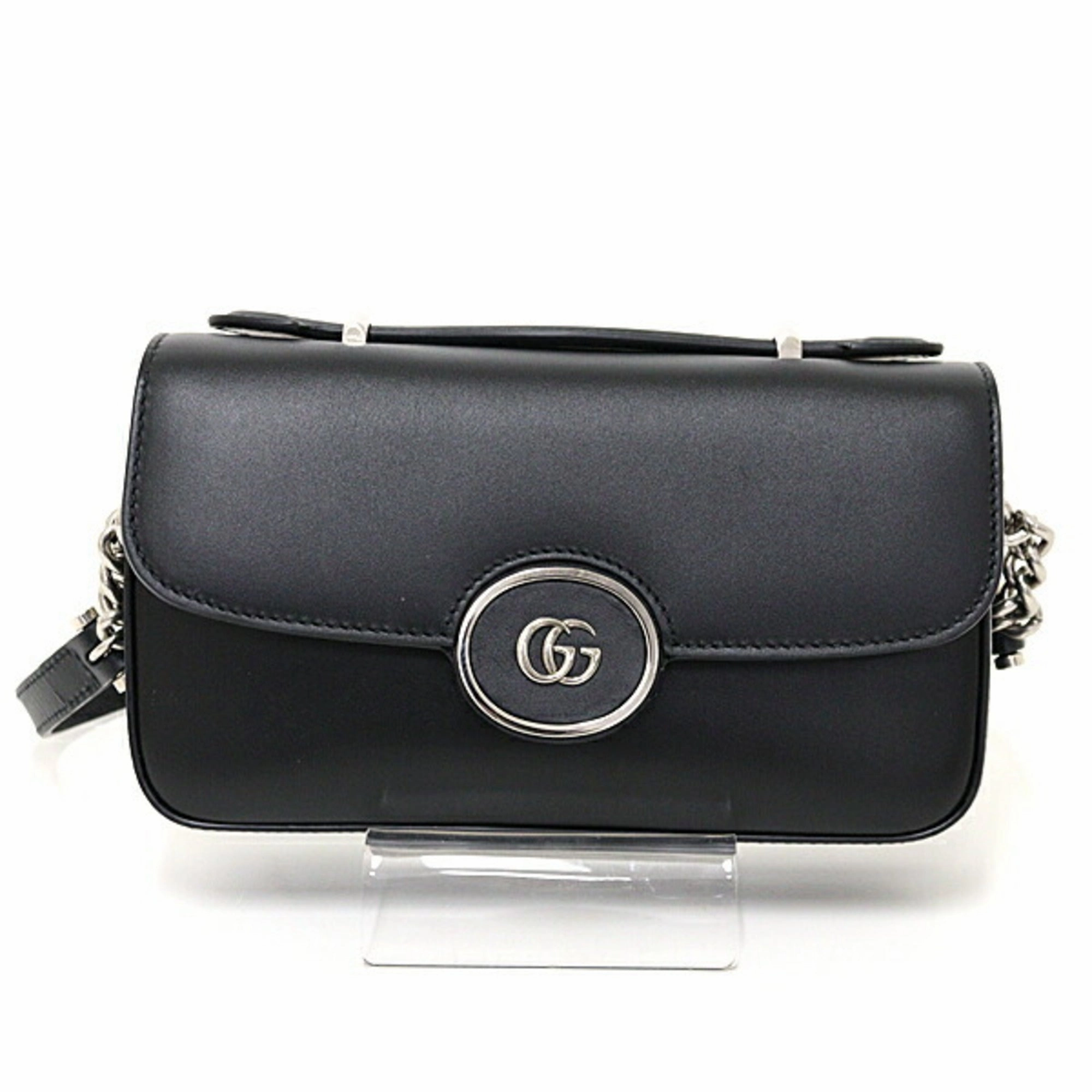 Gucci Black Leather Shoulder Bag ()