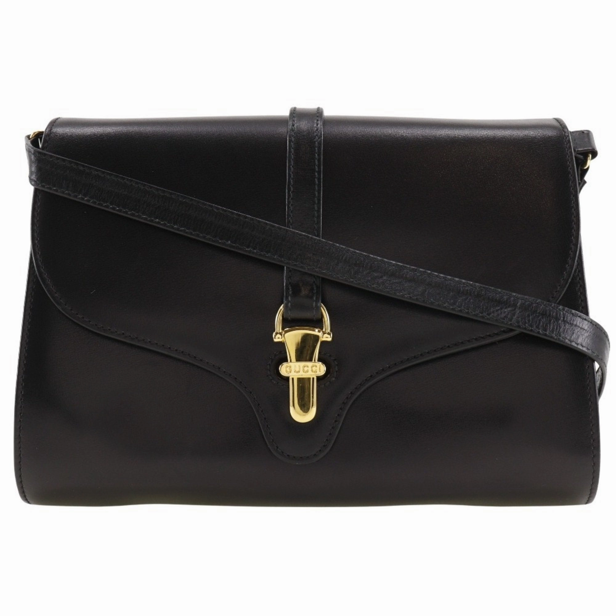 Gucci Black Leather Shoulder Bag ()