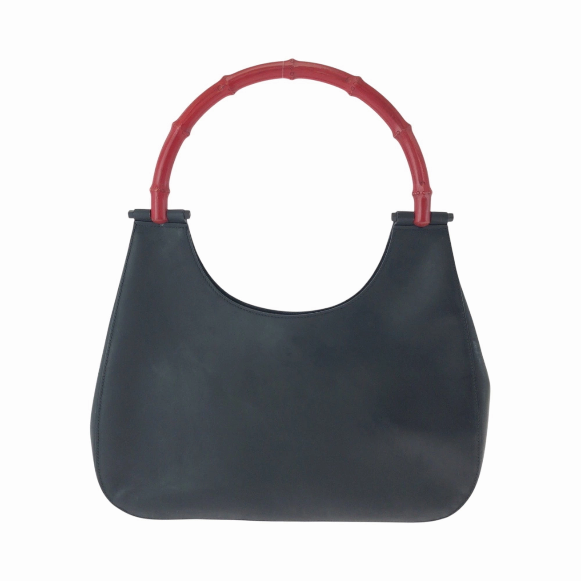Gucci Black Red Color Leather Shoulder Bag ()
