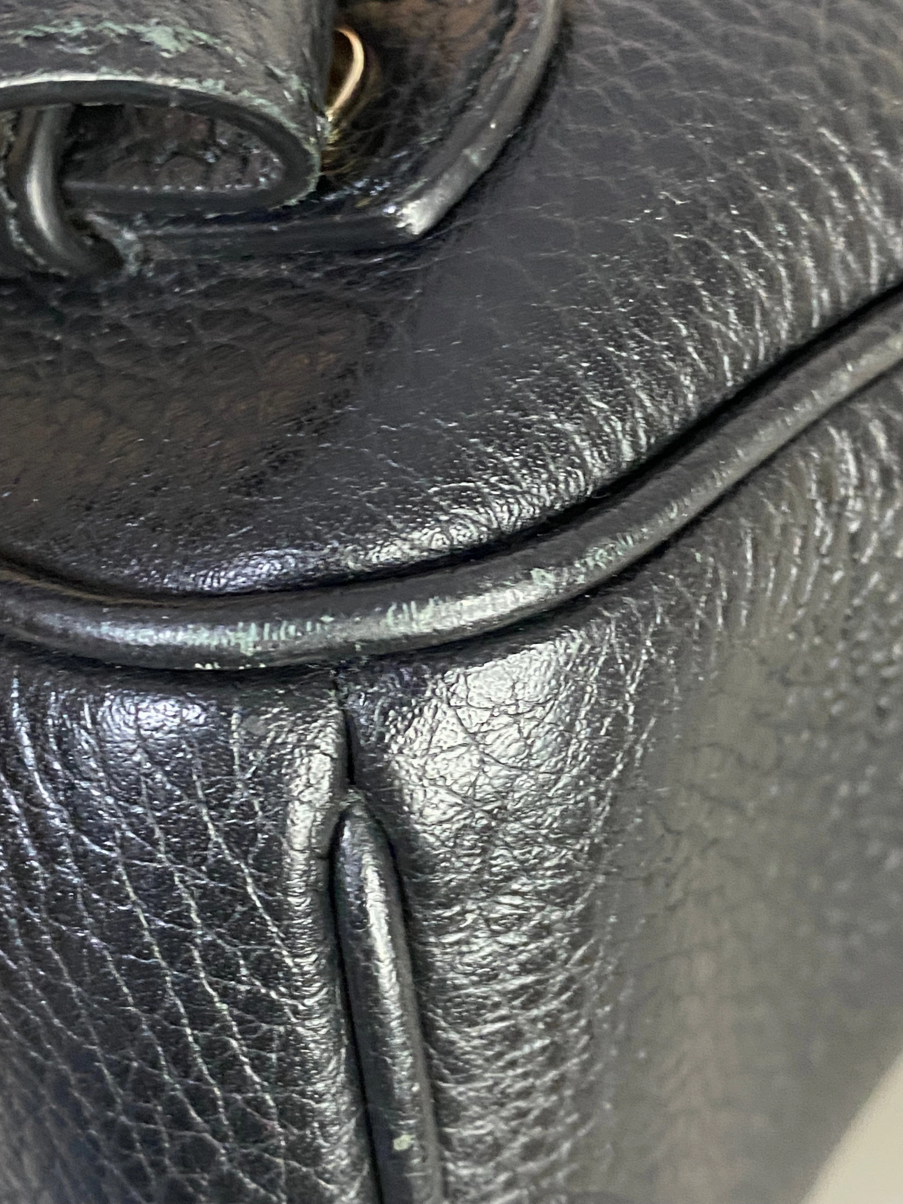 Gucci Black Soho Backpack Bag with Chain