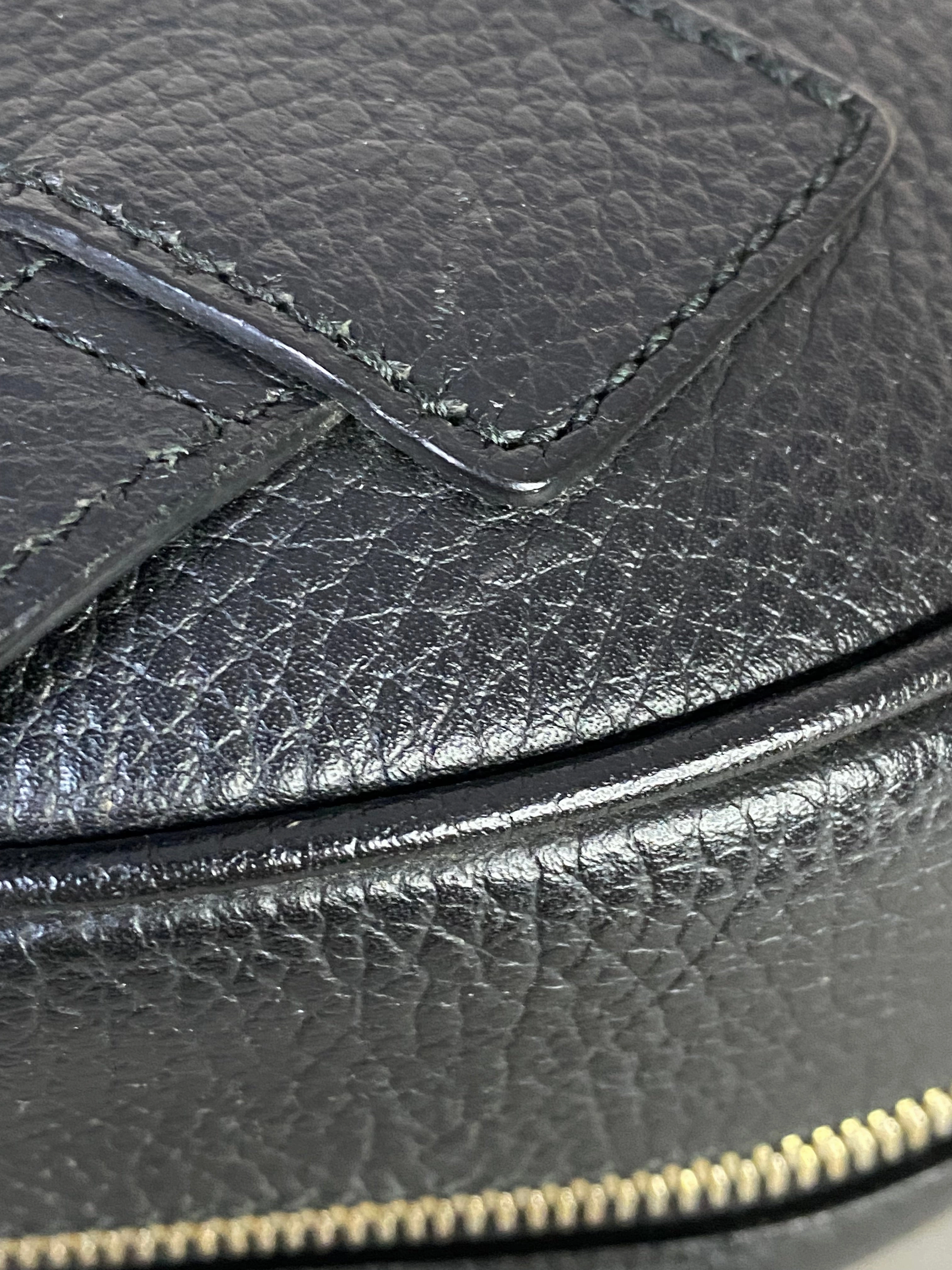 Gucci Black Soho Backpack Bag with Chain