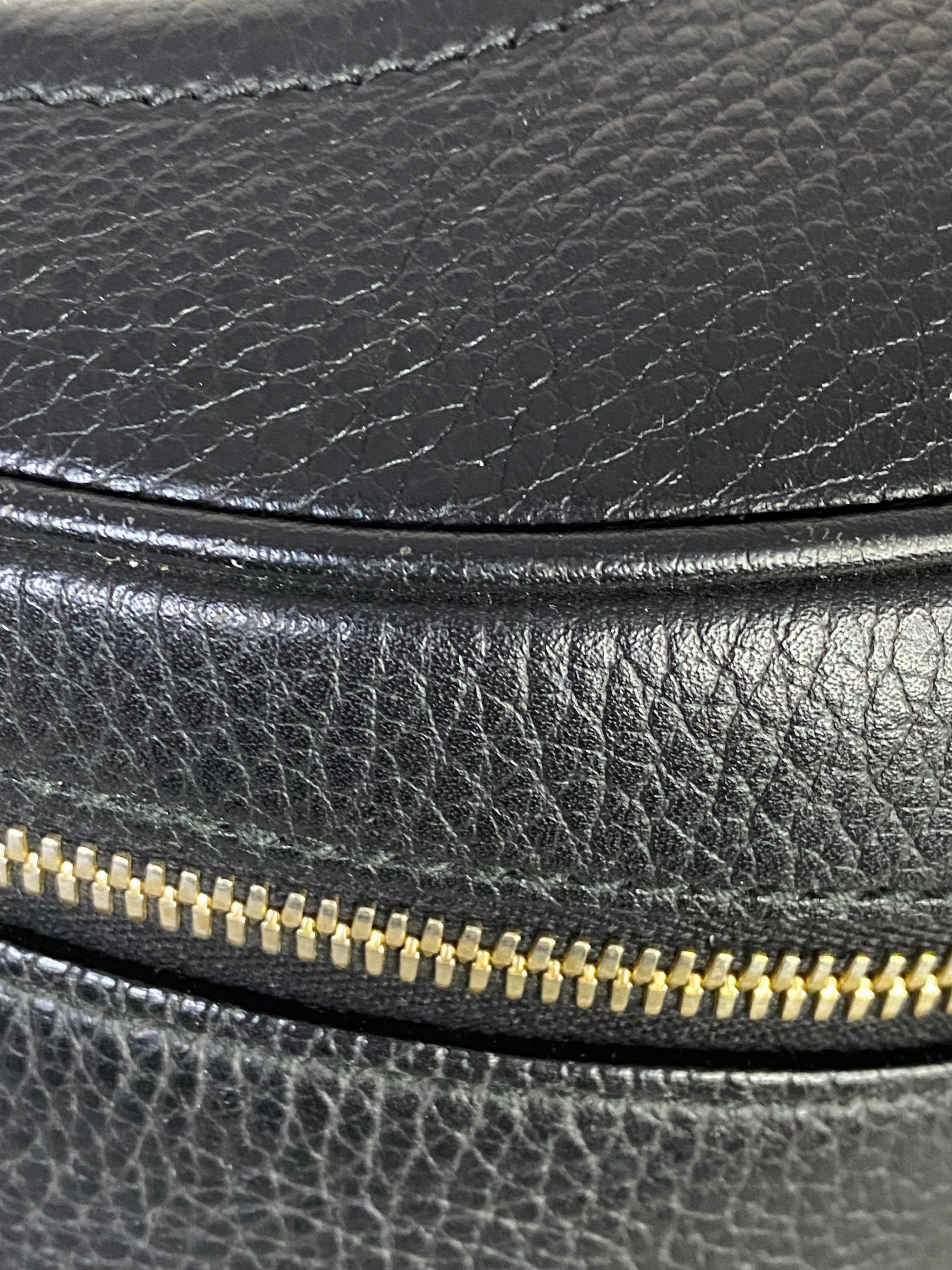 Gucci Black Soho Backpack Bag with Chain