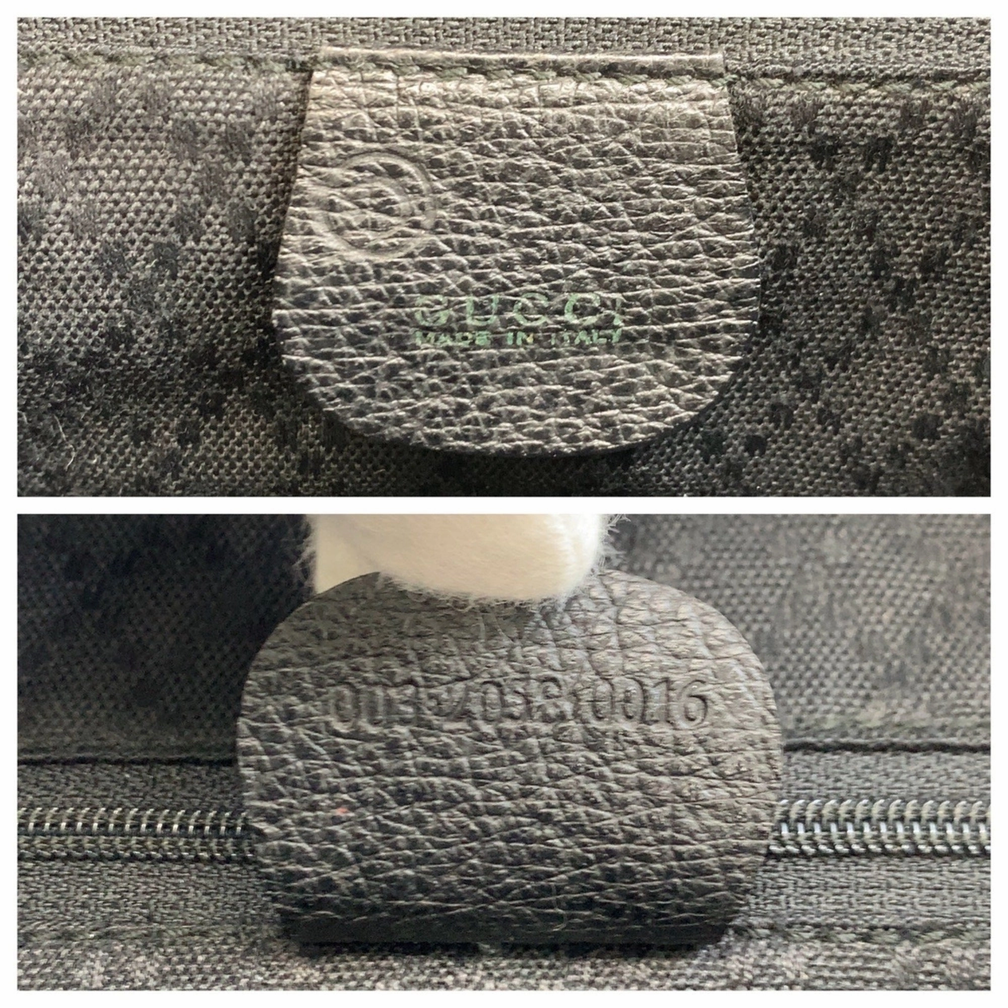 Gucci Black Suede Leather Backpack ()
