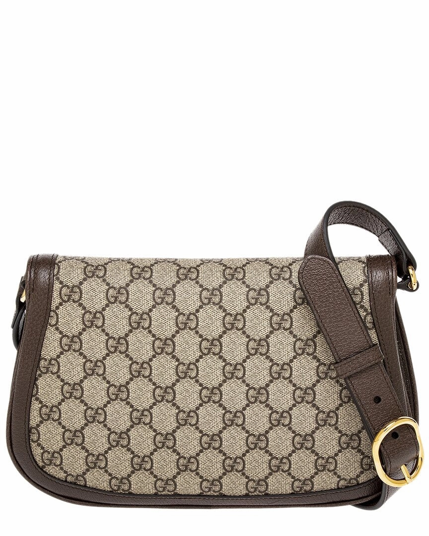 Gucci Blondie Canvas & Leather Shoulder Bag