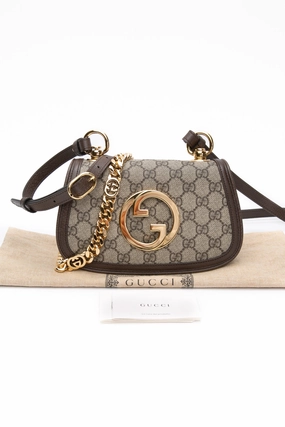 GUCCI Blondie Chain Linked Mini Shoulder Crossbody Bag (New)