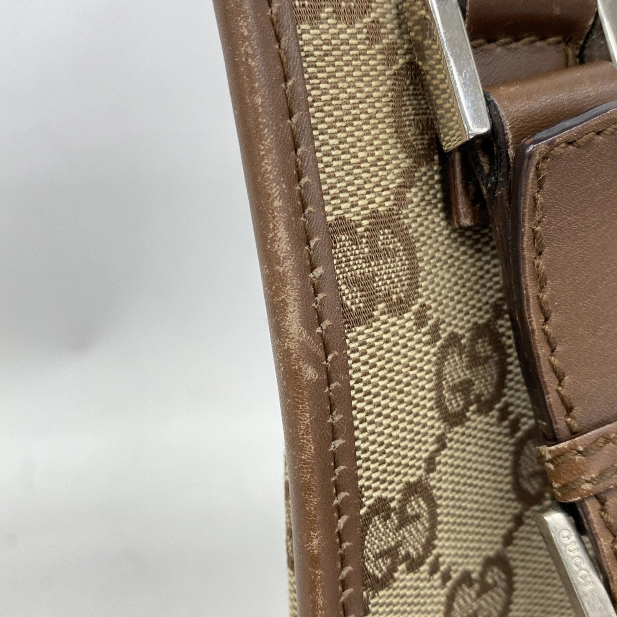 Gucci Brown Canvas Shoulder Bag ()