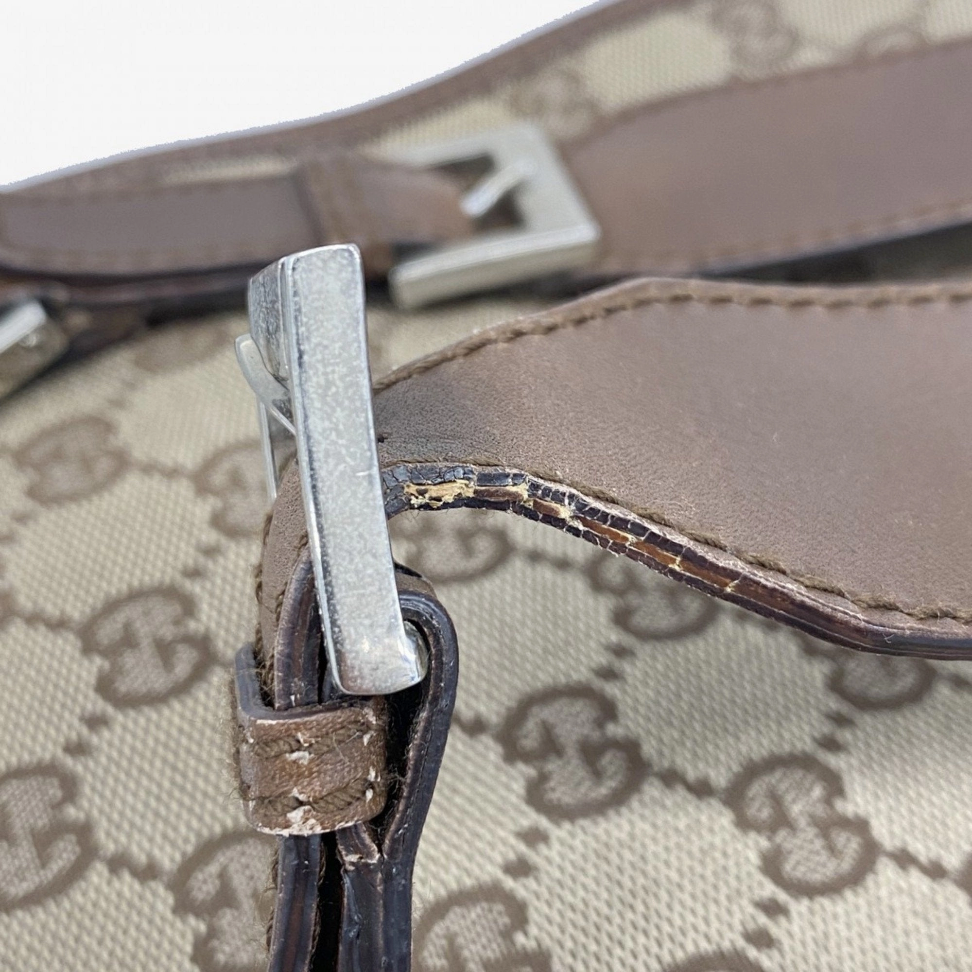 Gucci Brown Canvas Shoulder Bag ()