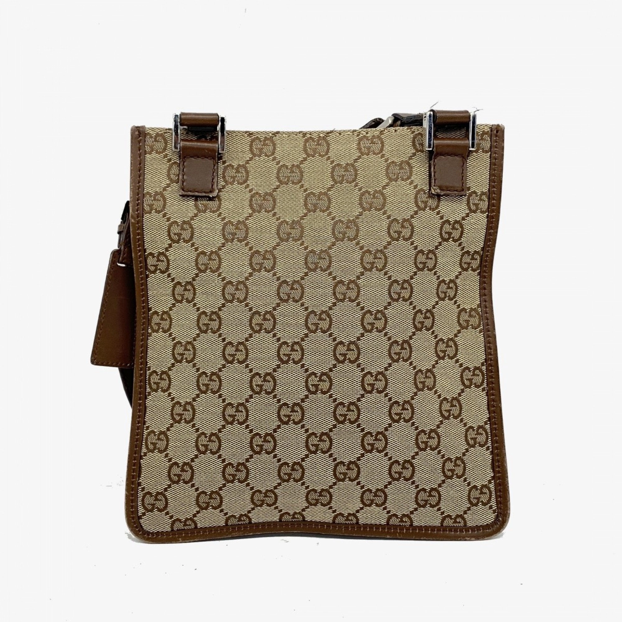 Gucci Brown Canvas Shoulder Bag ()