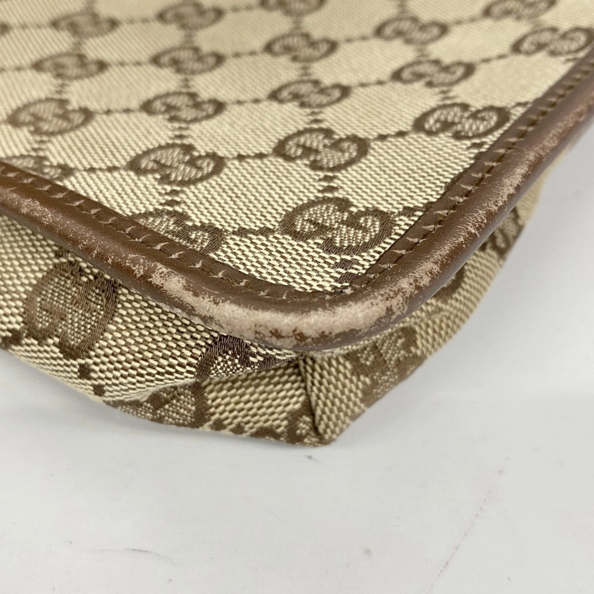 Gucci Brown Canvas Shoulder Bag ()