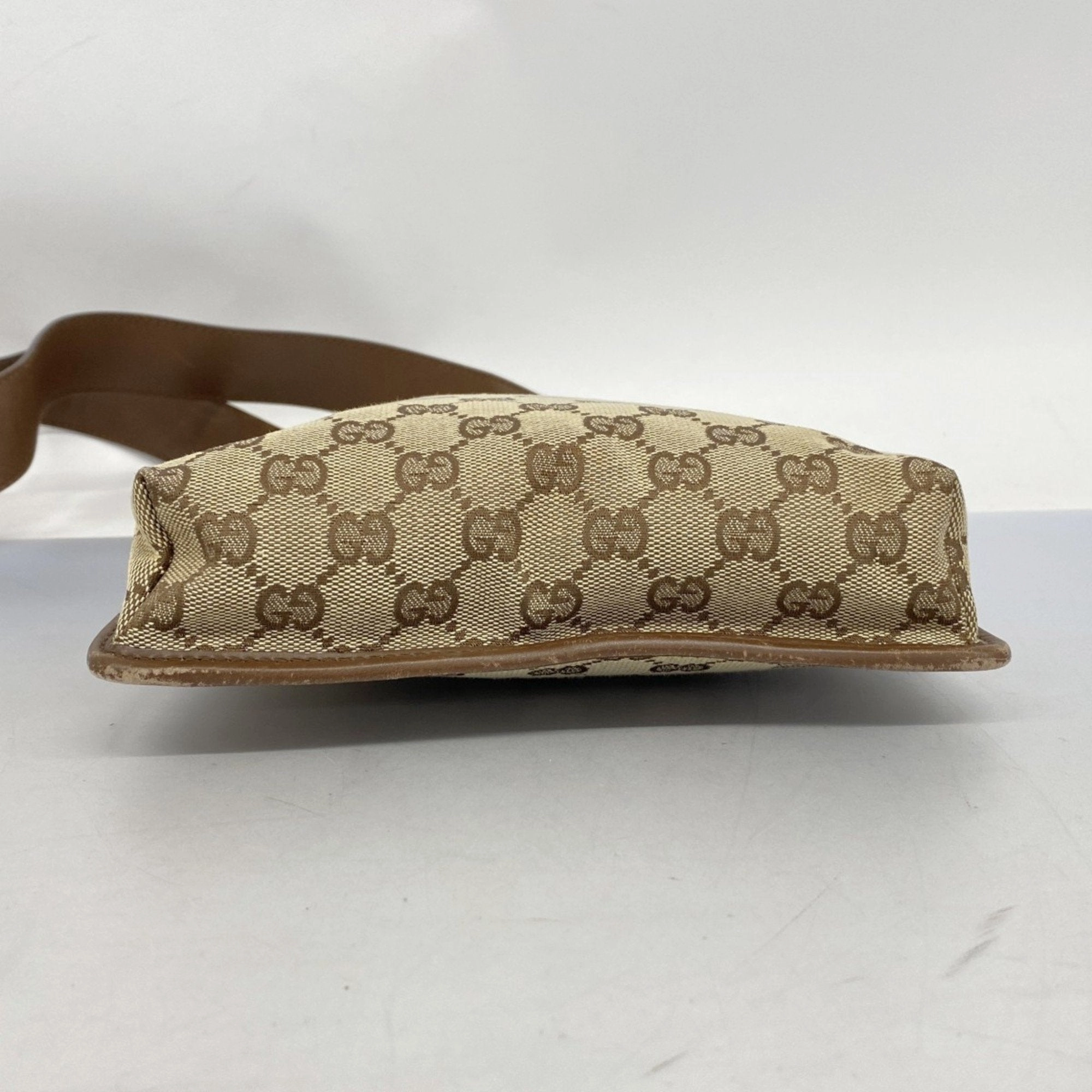 Gucci Brown Canvas Shoulder Bag ()