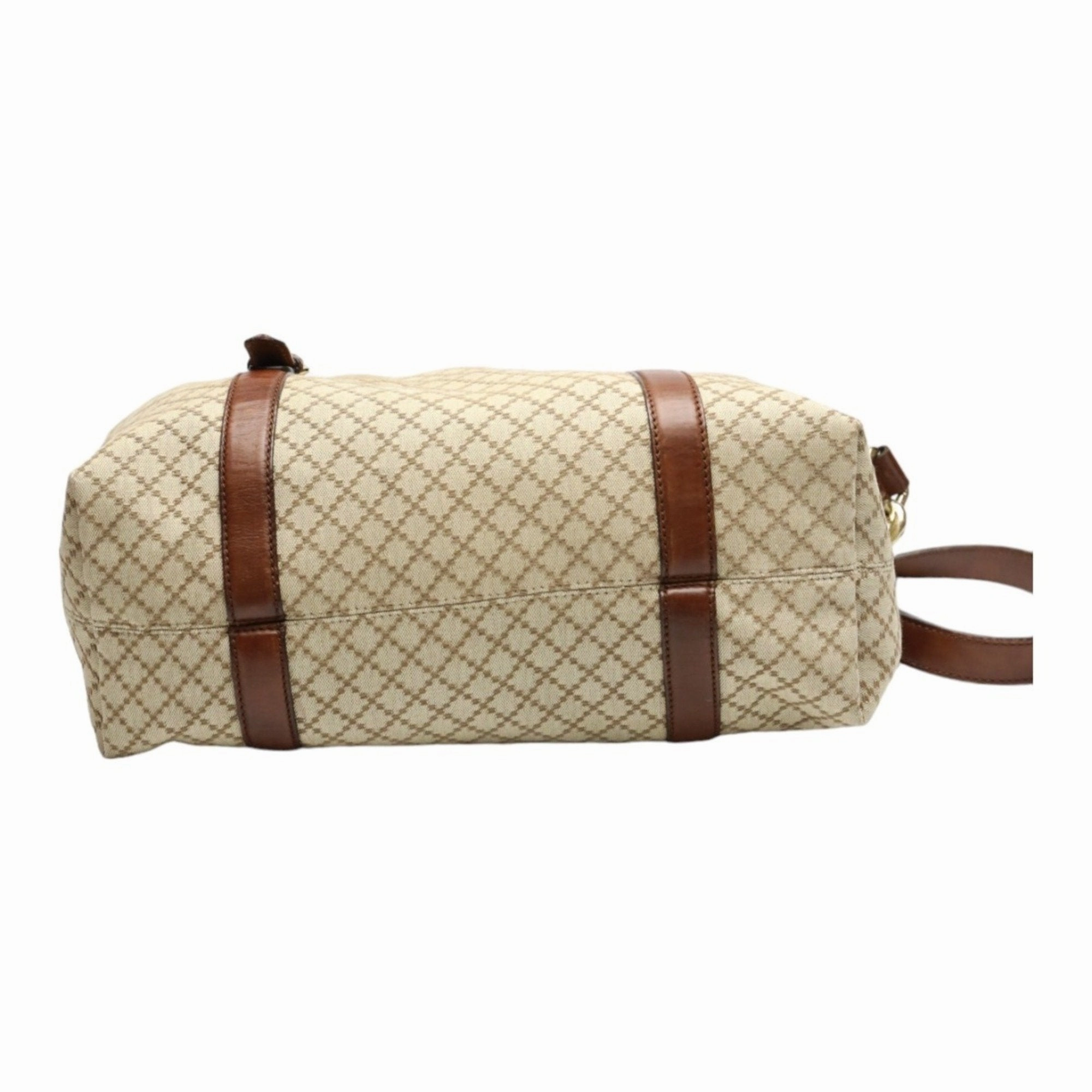 Gucci Brown Canvas Shoulder Bag Tote Bag ()