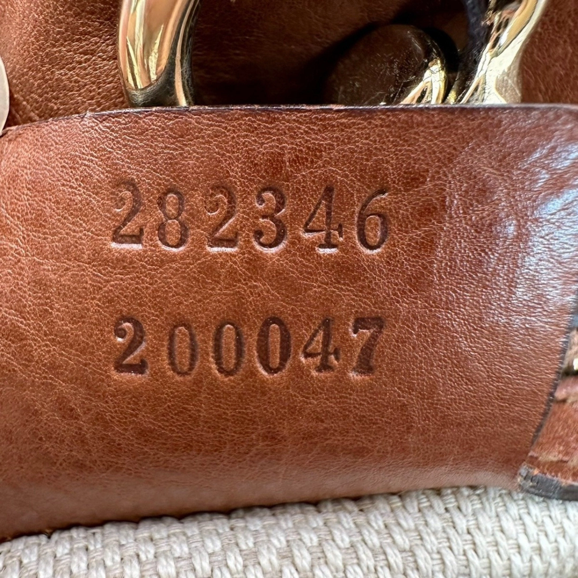 Gucci Brown Canvas Shoulder Bag Tote Bag ()