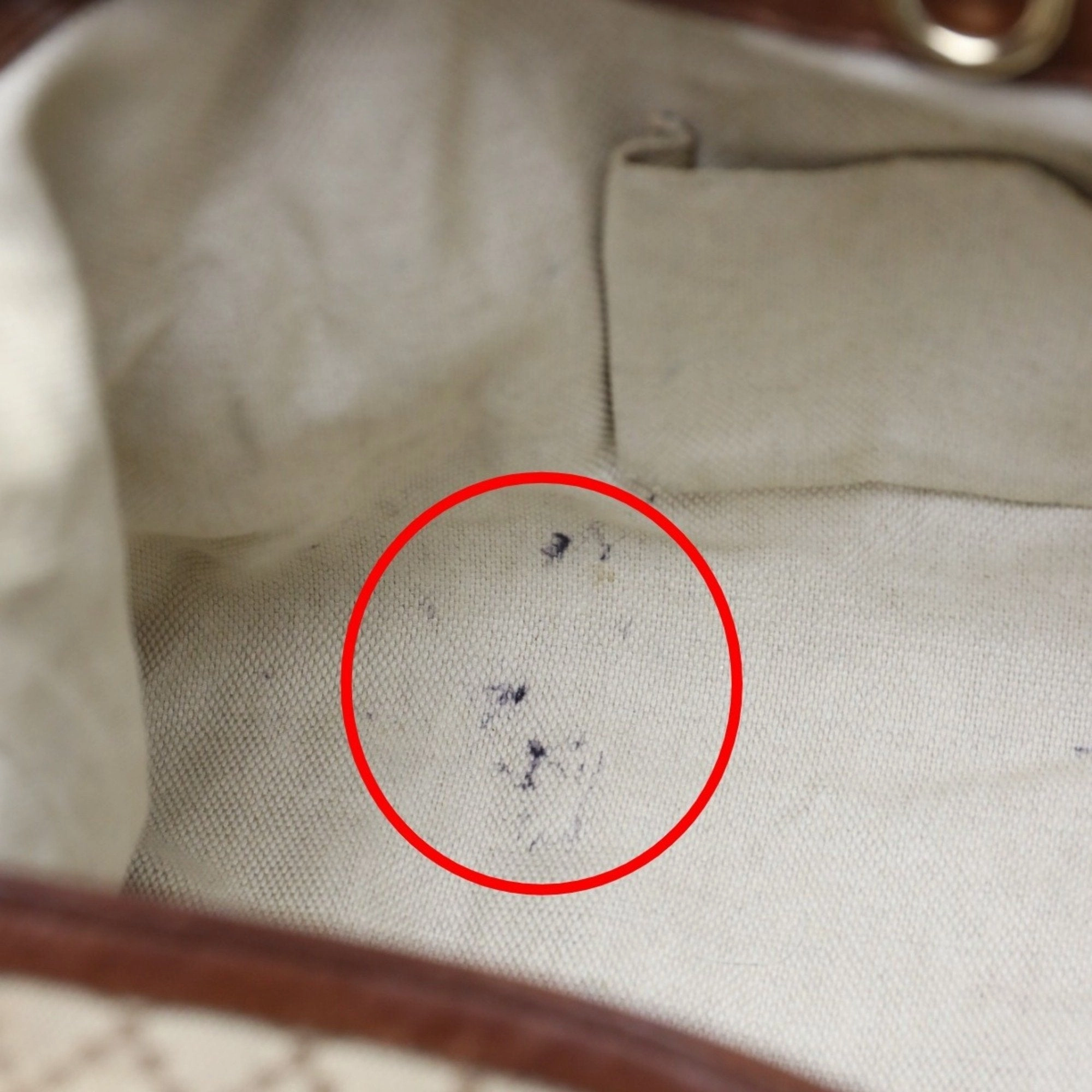 Gucci Brown Canvas Shoulder Bag Tote Bag ()