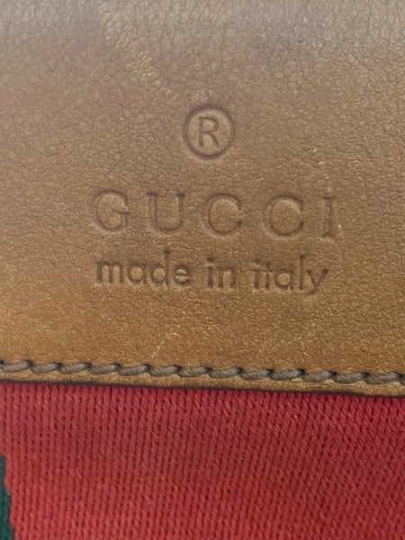 Gucci Brown GG Supreme Logo Web Shoulder Bag