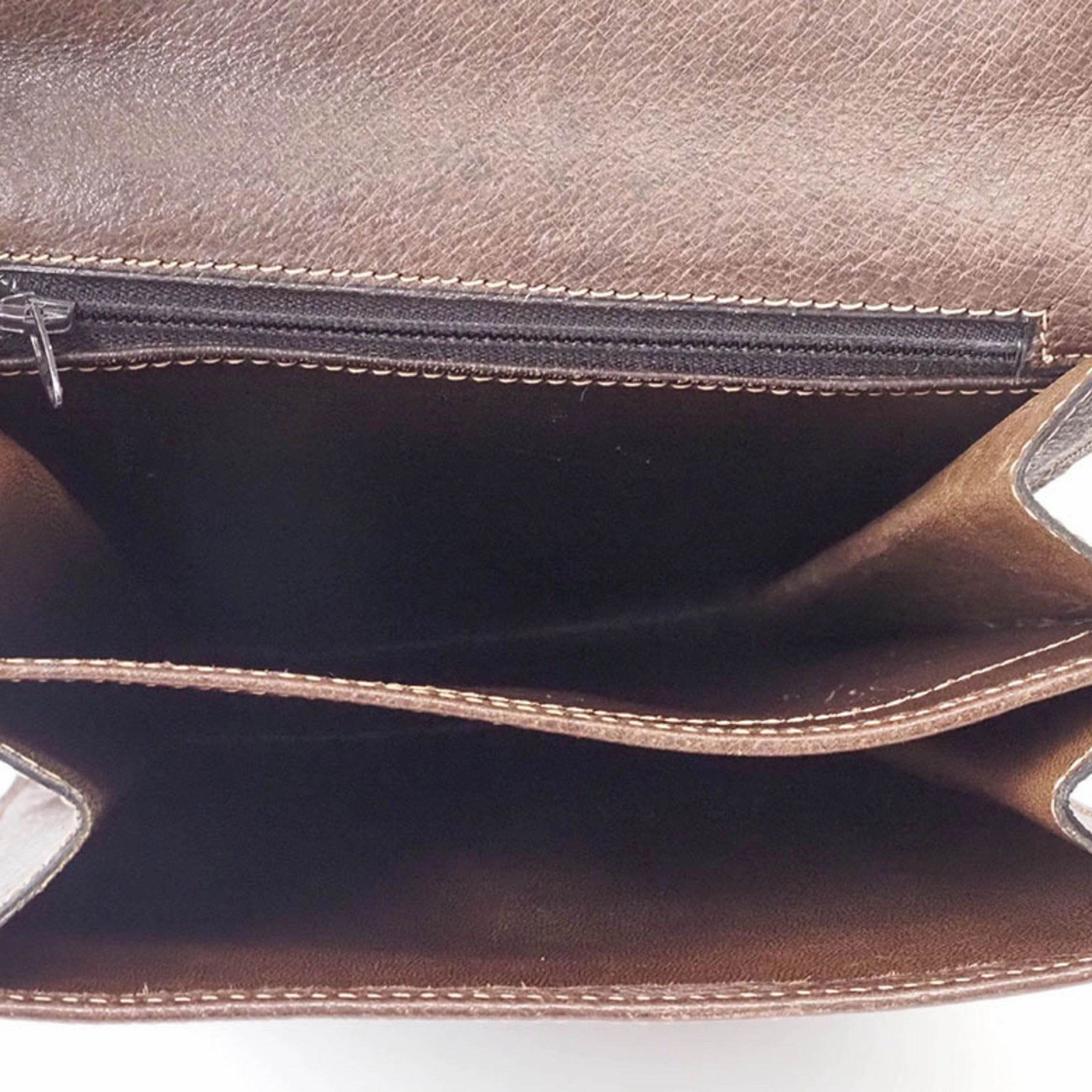 Gucci Brown Leather Shoulder Bag ()