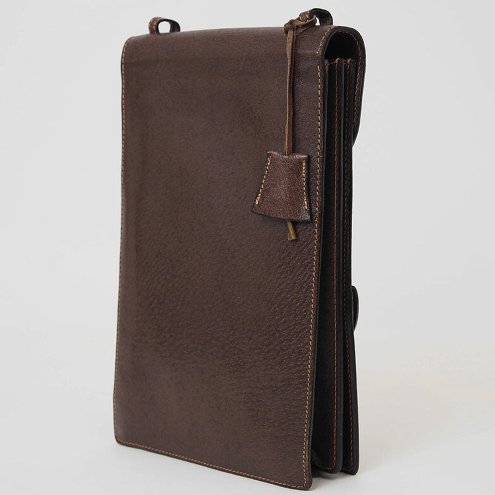 Gucci Brown Leather Shoulder Bag ()