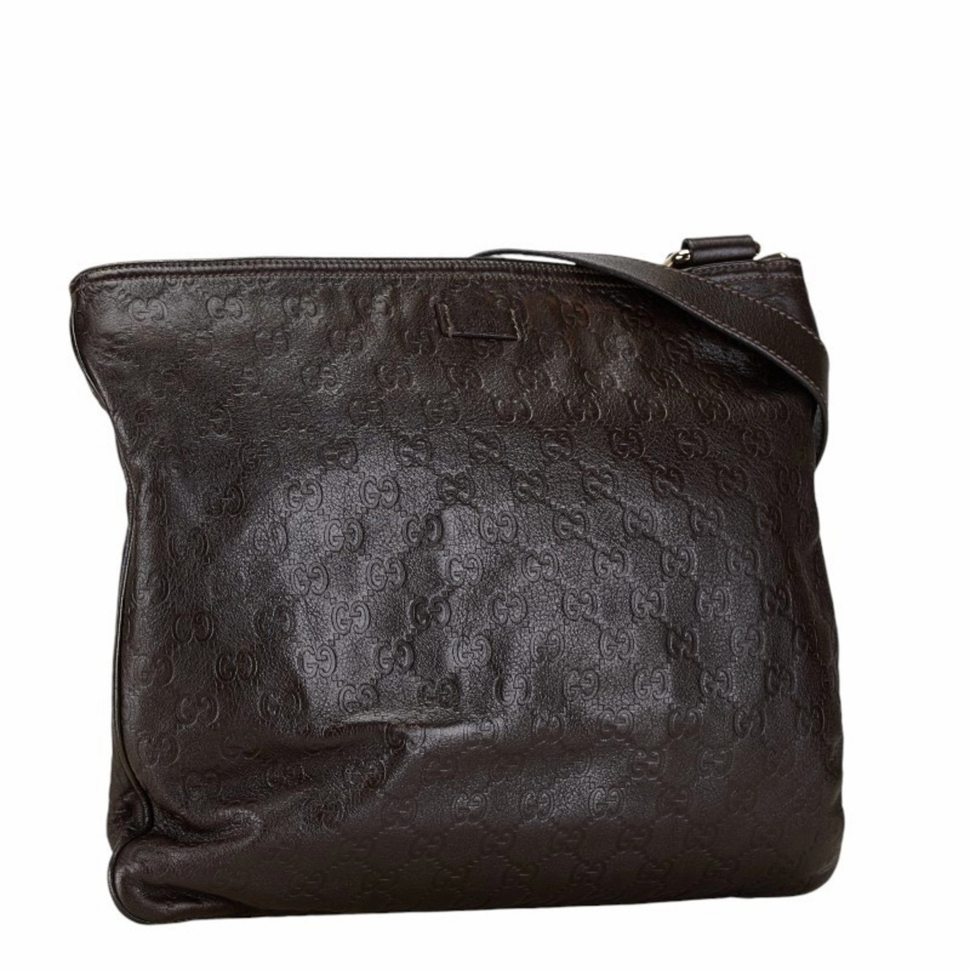 Gucci Brown Leather Shoulder Bag ()