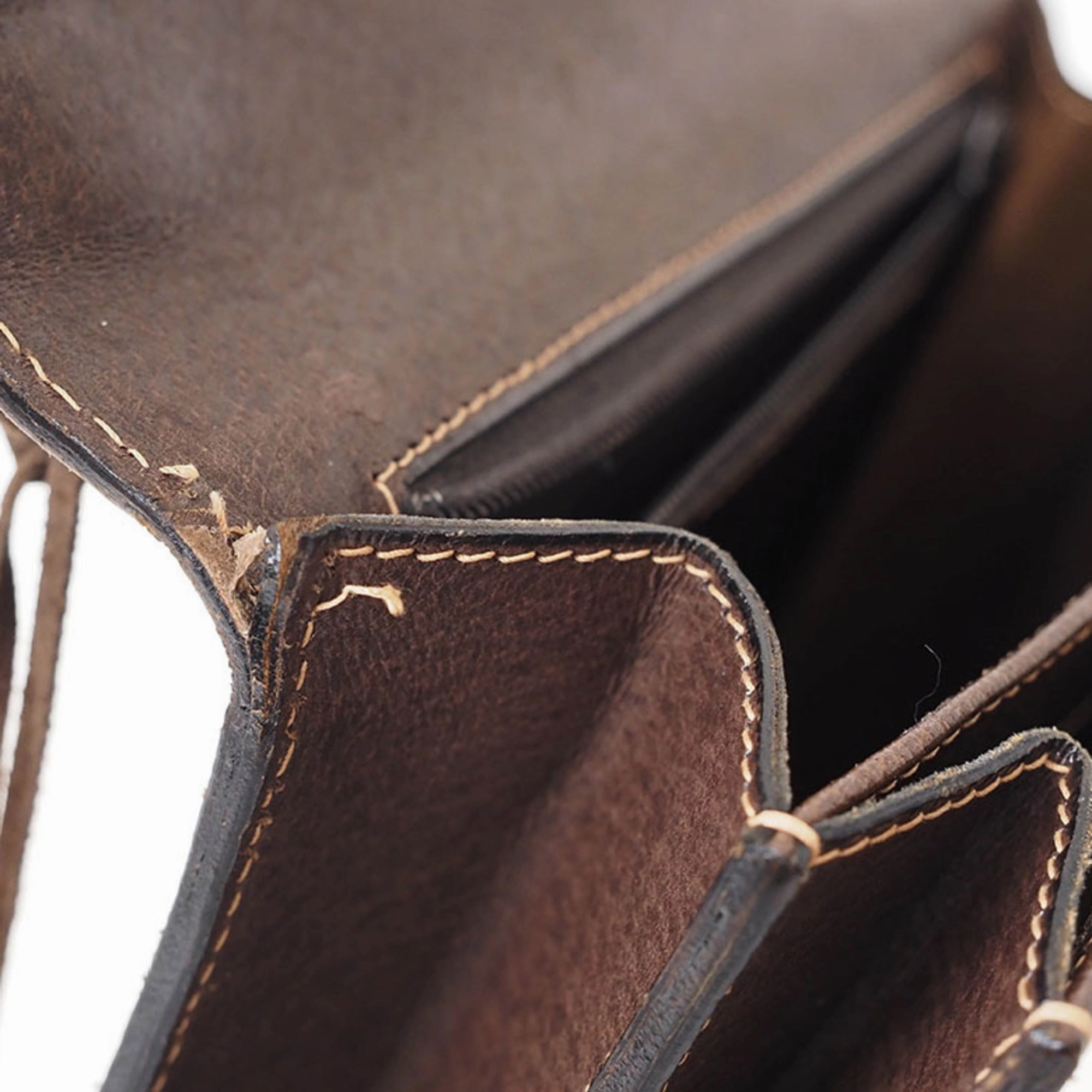 Gucci Brown Leather Shoulder Bag ()