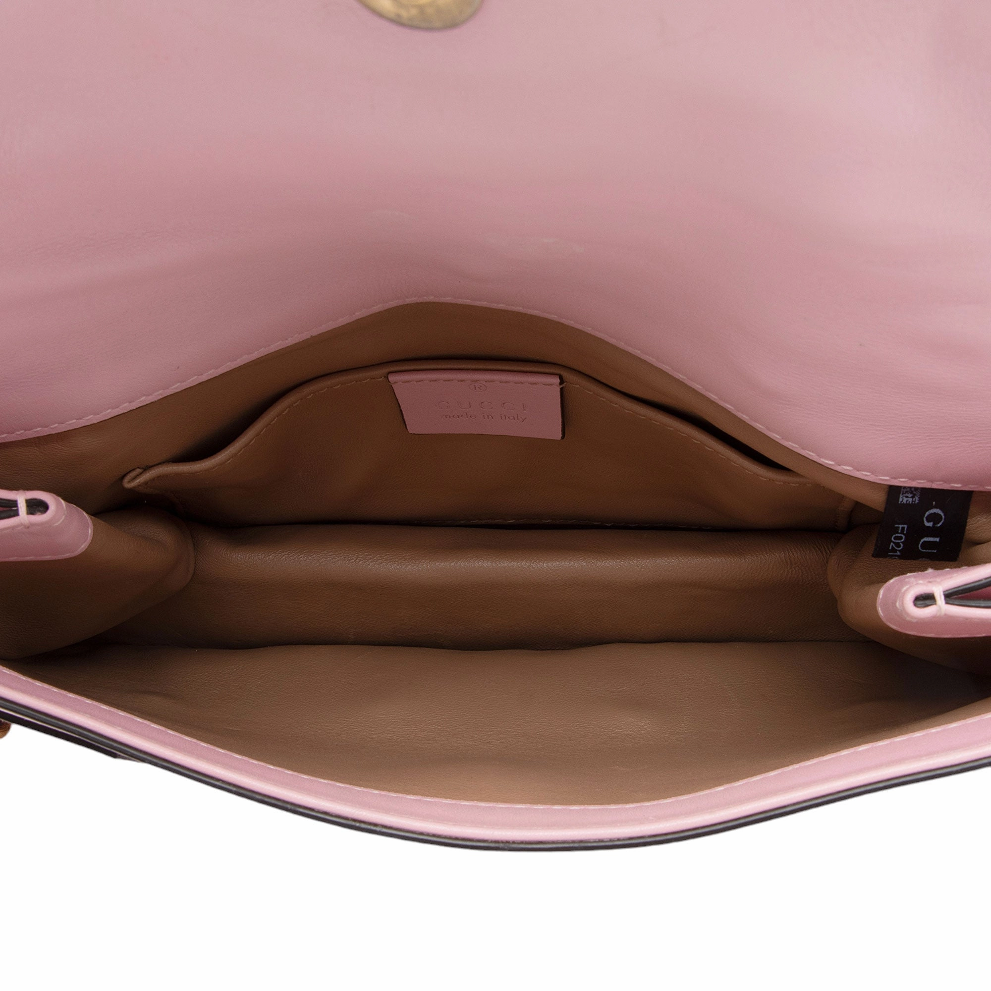 Gucci Calfskin Pearl Bee Broadway Mini Shoulder Bag (SHF-11dMr1)