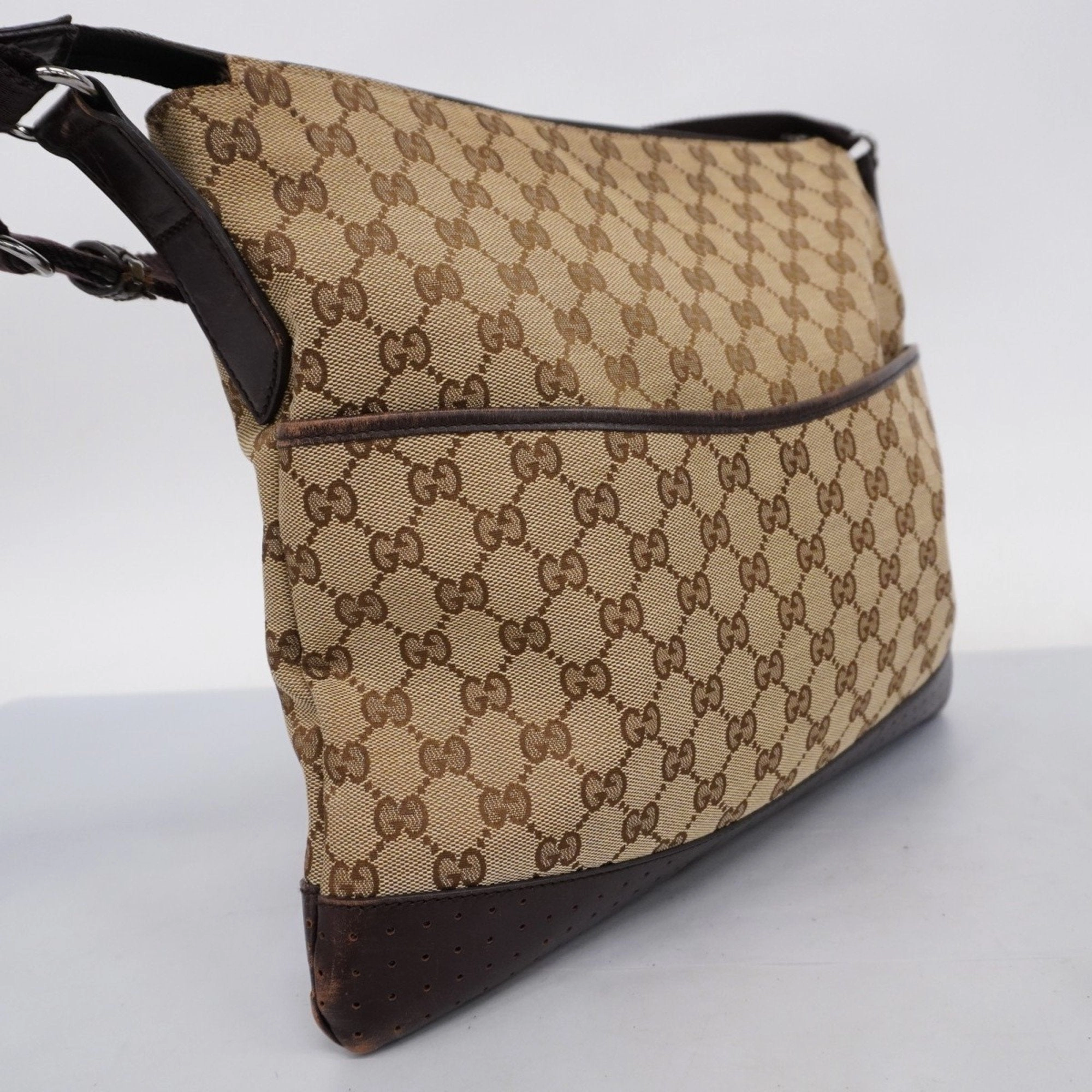 Gucci  Canvas Shoulder Bag (Pre-Owned)