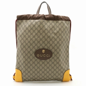 Gucci Cat Head  Canvas Backpack Bag ()