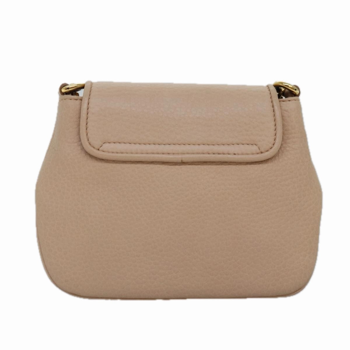 GUCCI Chain Shoulder Bag Leather Beige 251821  am6326